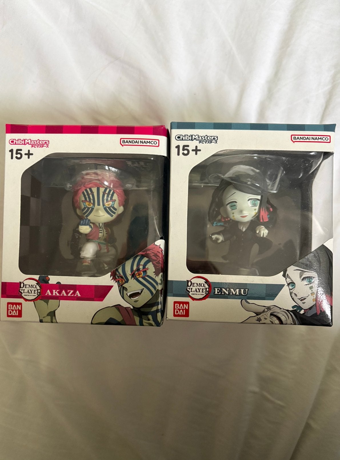 ChibiMasters Akaza & Enmu Demon Slayer, Ophalen of Verzenden, Zo goed als nieuw