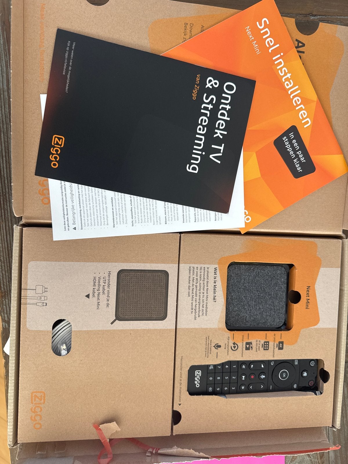 Ziggo Next Mini mediabox - Nieuw in doos, Audio, Tv en Foto, Ophalen of Verzenden, Nieuw, HDMI, Zonder harde schijf