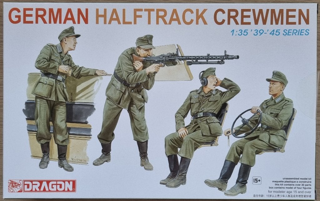 Dragon 1:35 #6193 WWII German Halftrack Crewmen, Ophalen of Verzenden, Nieuw, 1:35 tot 1:50, Figuur of Figuren