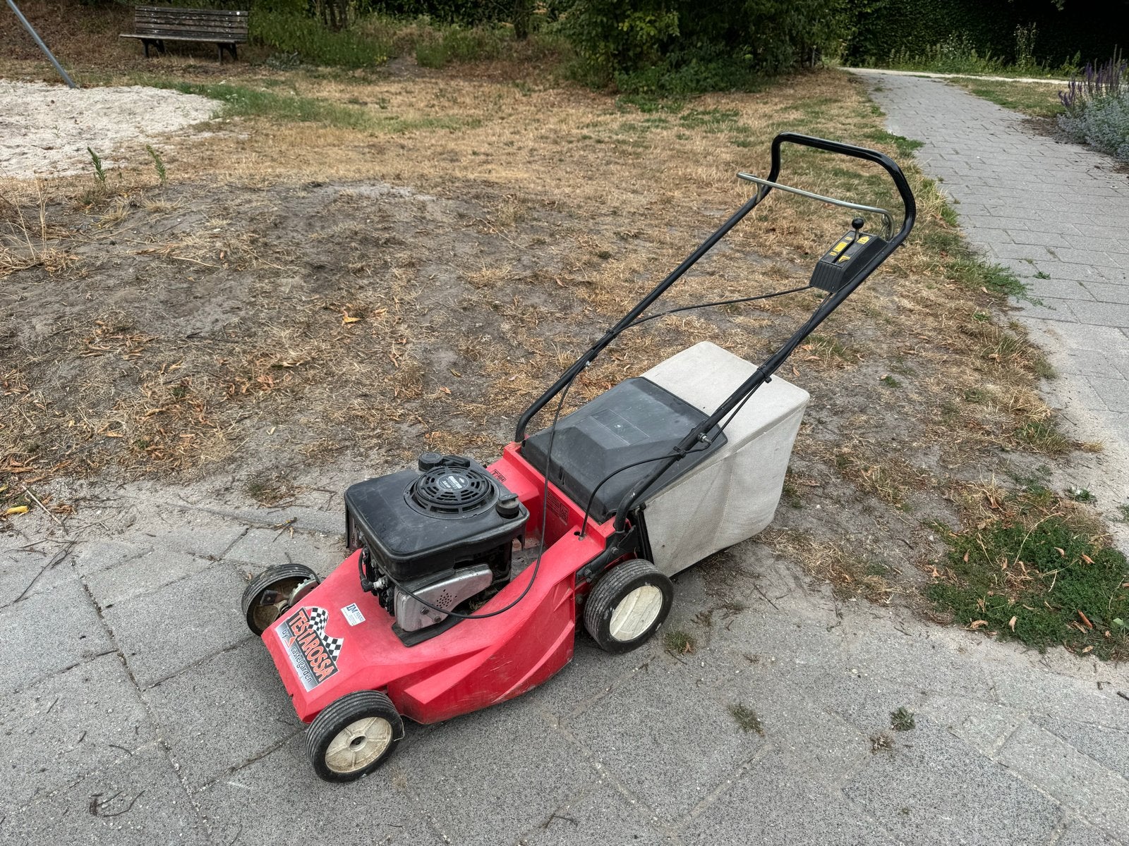 Testarossa Benzine Grasmaaier - 3.5 PK Briggs & Stratton, Ophalen, Cirkelmaaier, Gebruikt, 40 t/m 49 cm