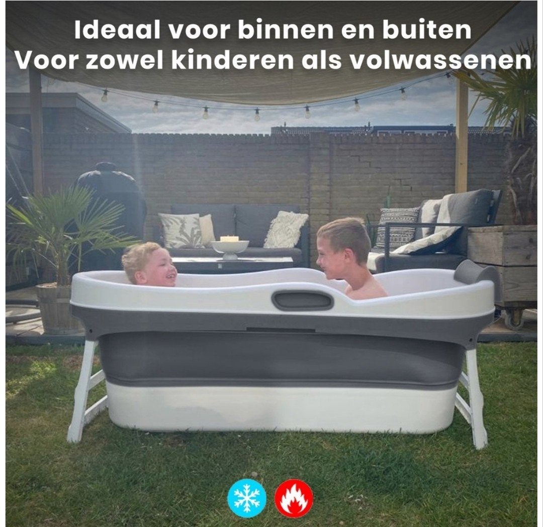 Orginele HelloBath opvouwbaar bad, Ophalen, Minder dan 80 cm, Opzetzwembad, Rechthoekig