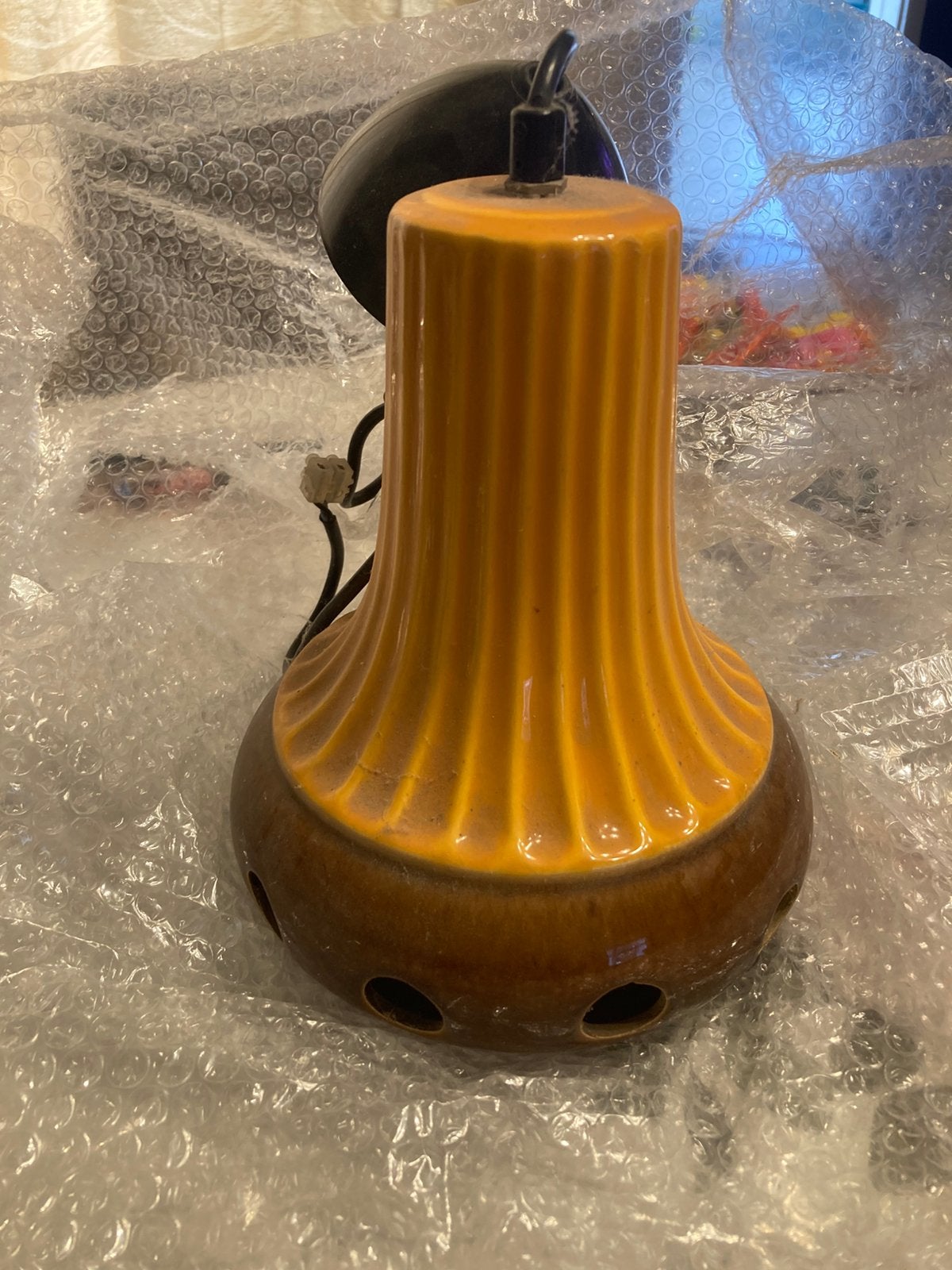 Vintage keramieken hanglamp, Ophalen of Verzenden