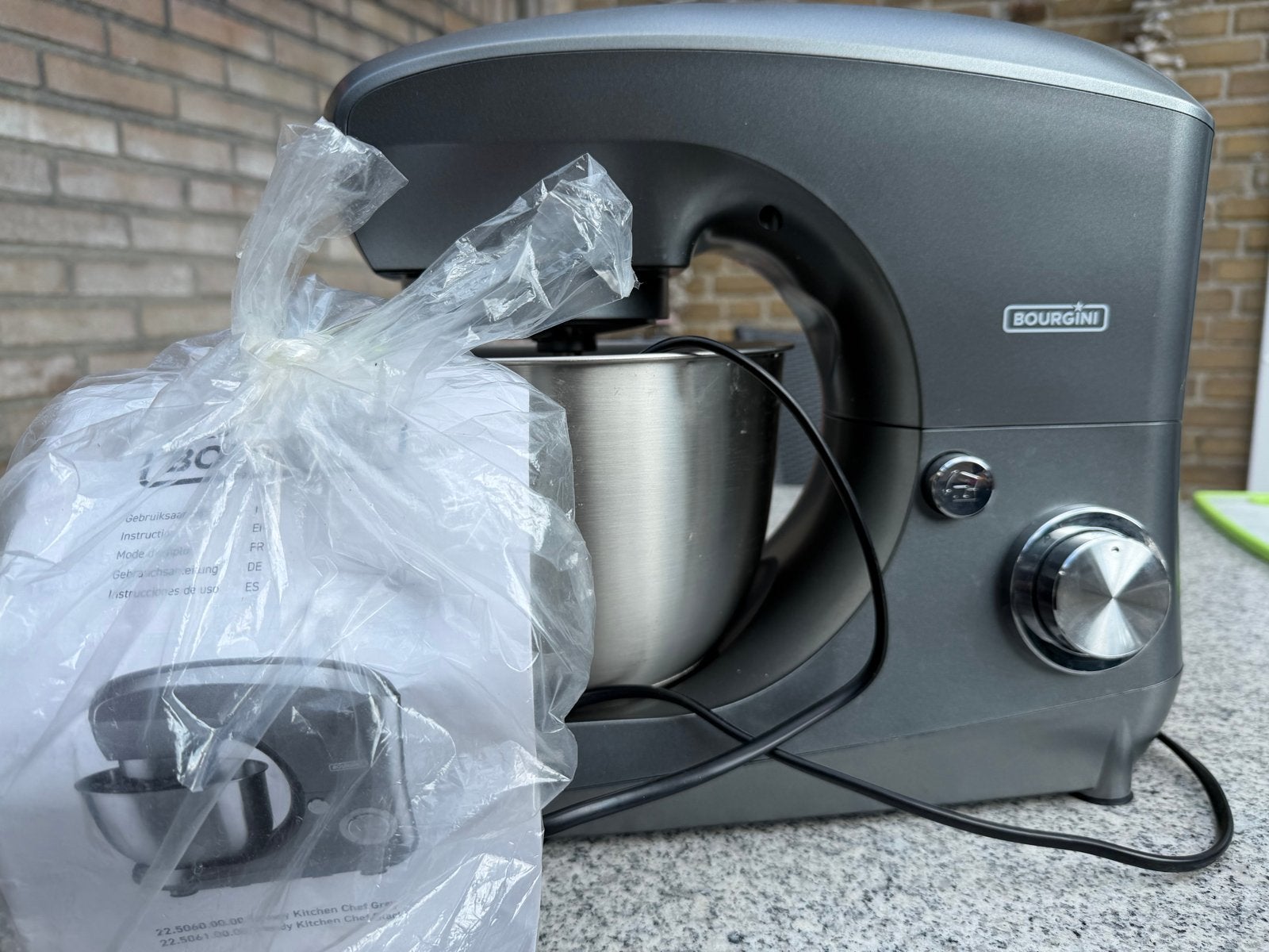 BOURGINI Kitchen Chef Keukenmachine - Zo goed als nieuw, Ophalen of Verzenden, Zo goed als nieuw, Vaatwasserbestendig, 3 snelheden of meer