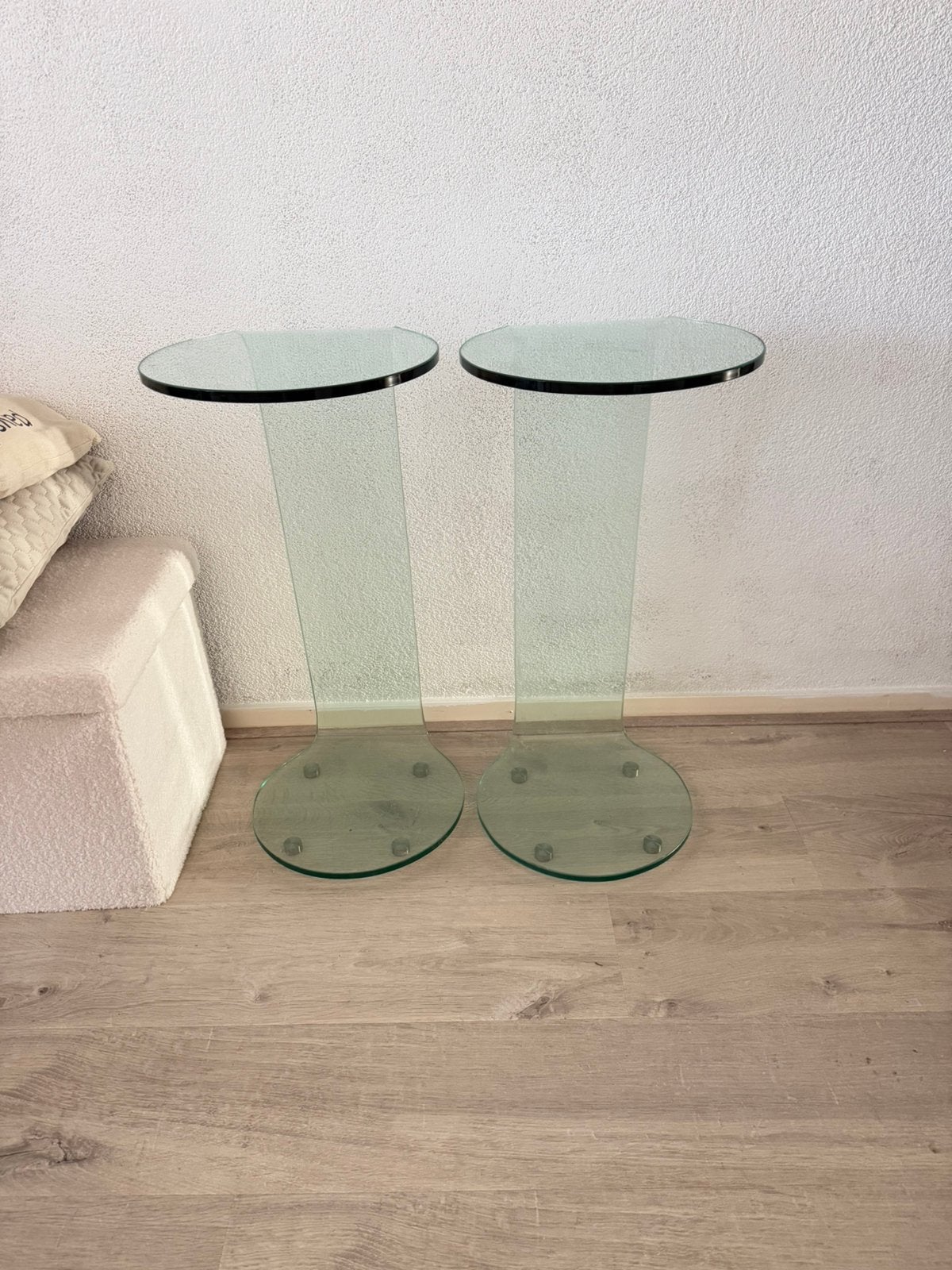 Side tables 2 keer, Gebruikt, 50 tot 100 cm, Rond, Ophalen of Verzenden