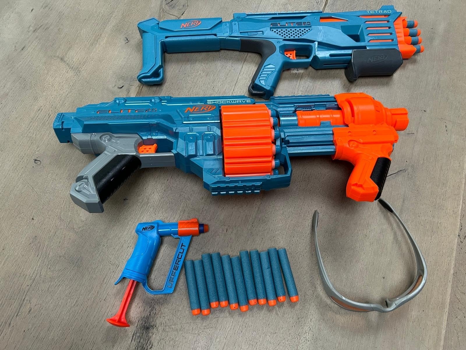 Nerf Elite 2.0 Blaster Set: Shockwave, Tetrad & Uppercut, Ophalen, Zo goed als nieuw