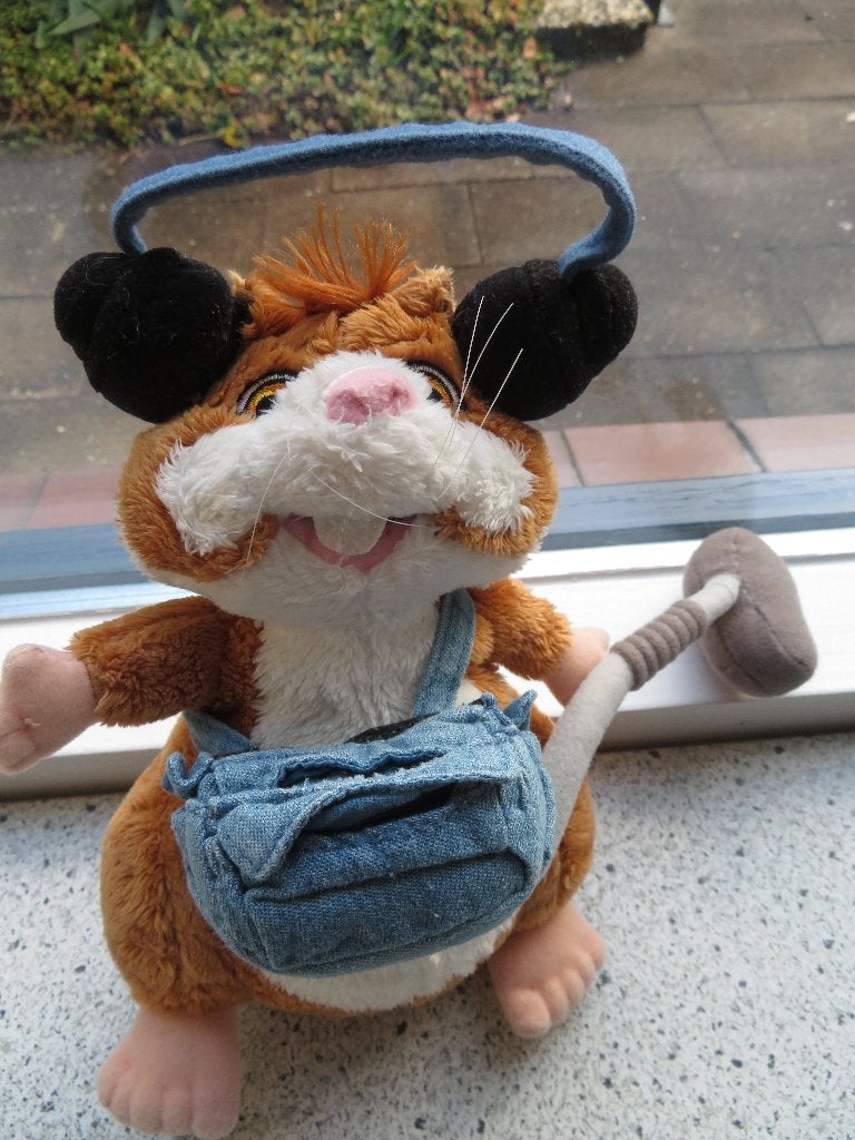 Hamster De Geluidsman van AH Albert Heijn met microfoon tas, Albert Heijn, Hamster, Ophalen of Verzenden, Zo goed als nieuw