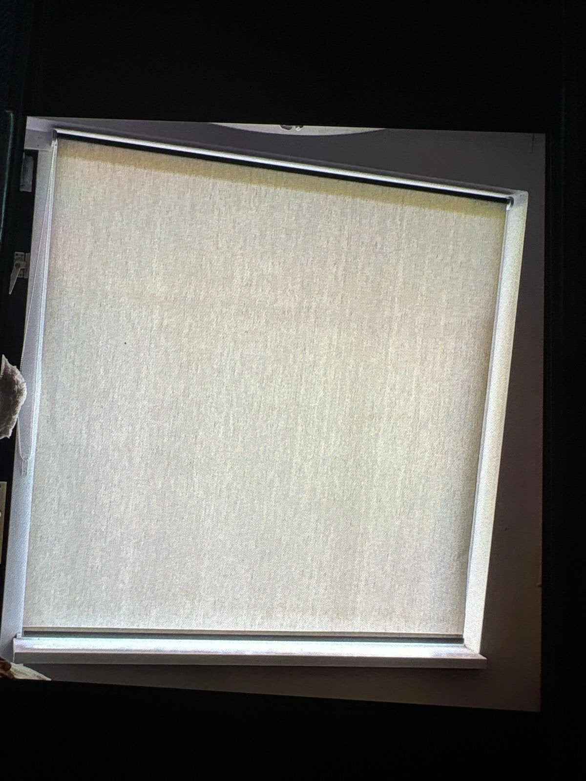 Lichtbeige rolgordijn - zo goed als nieuw, Ophalen of Verzenden, Zo goed als nieuw, Beige, 100 tot 150 cm