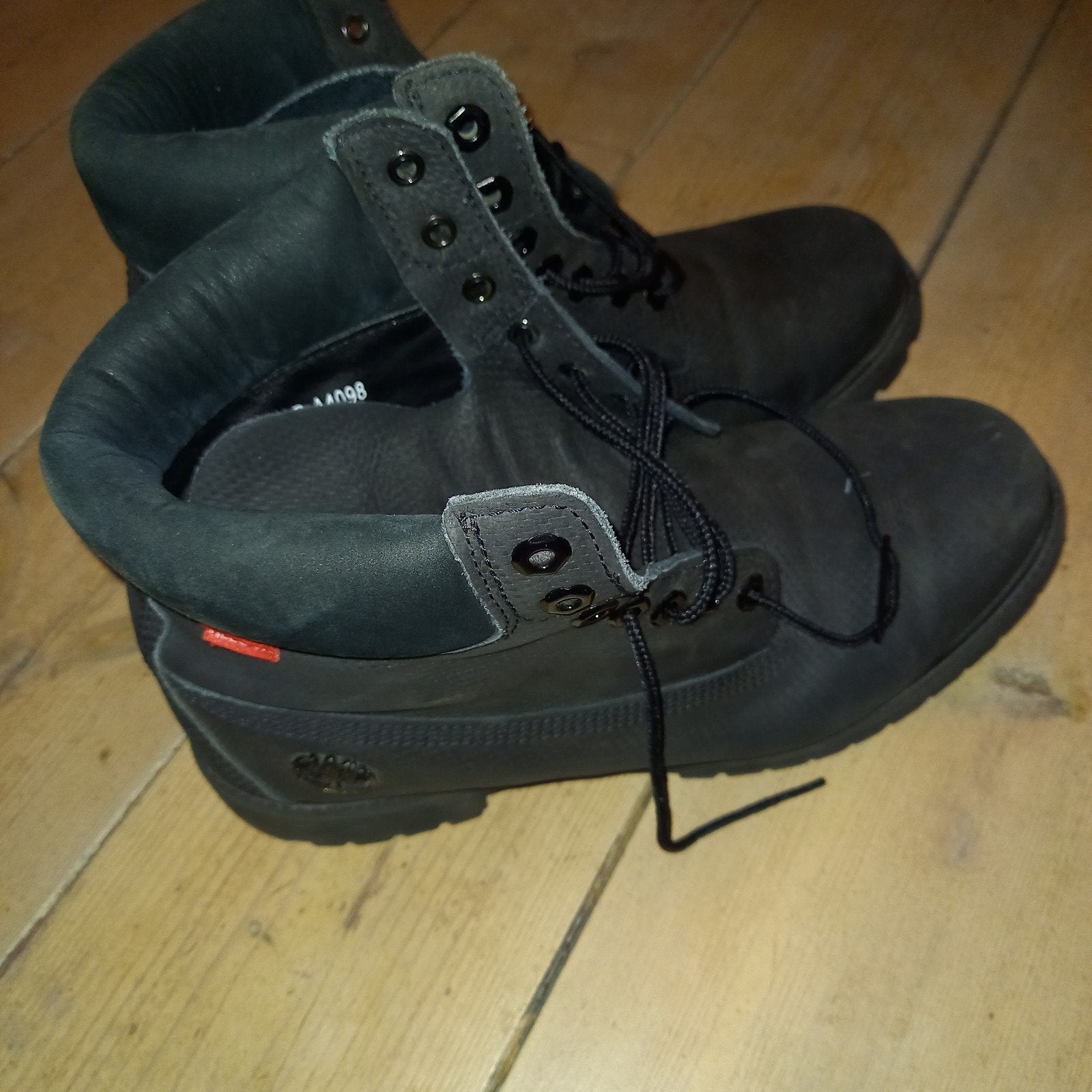 Timberland Premium 6-Inch Boots Zwart Nubuck – Maat 44,5, Kleding | Heren, Ophalen of Verzenden, Zwart, Boots