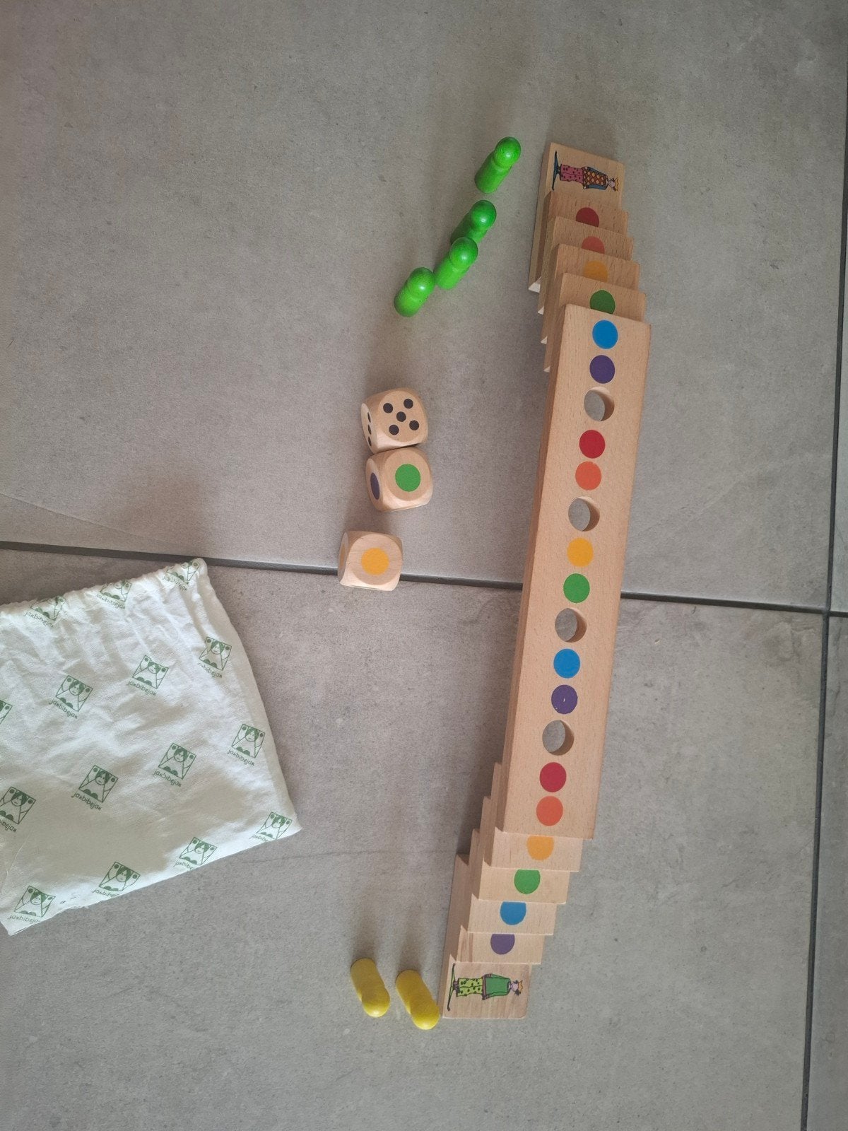 Janbibejan Trapje Lopen Houten Spel, Ophalen of Verzenden, Gebruikt, Ontdekken