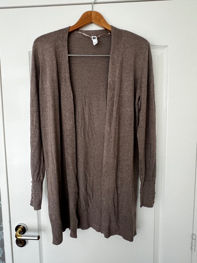 Everme lang taupe fijn gebreid vest maat XS nieuw, Kleding | Dames, Bruin, Verzenden, Nieuw, Everme
