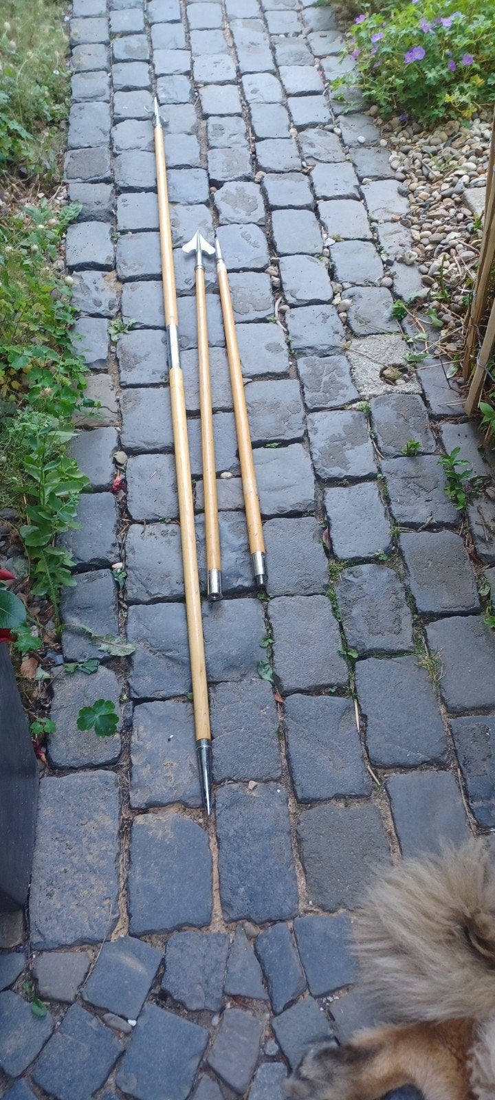 Vlaggestok of speer 2x2.40.meter, Diversen, Vlaggen en Wimpels, Ophalen of Verzenden