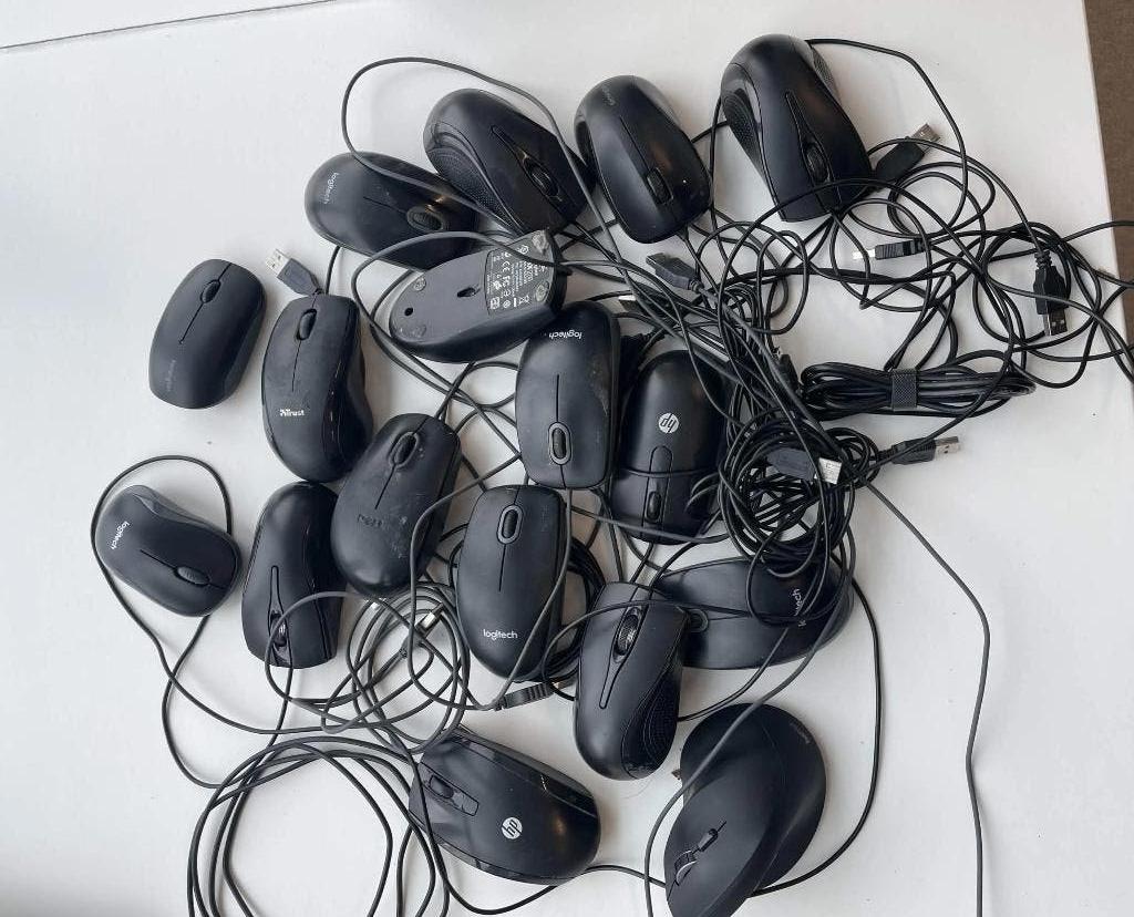17x partij computermuizen, Ophalen, Gebruikt, Muis