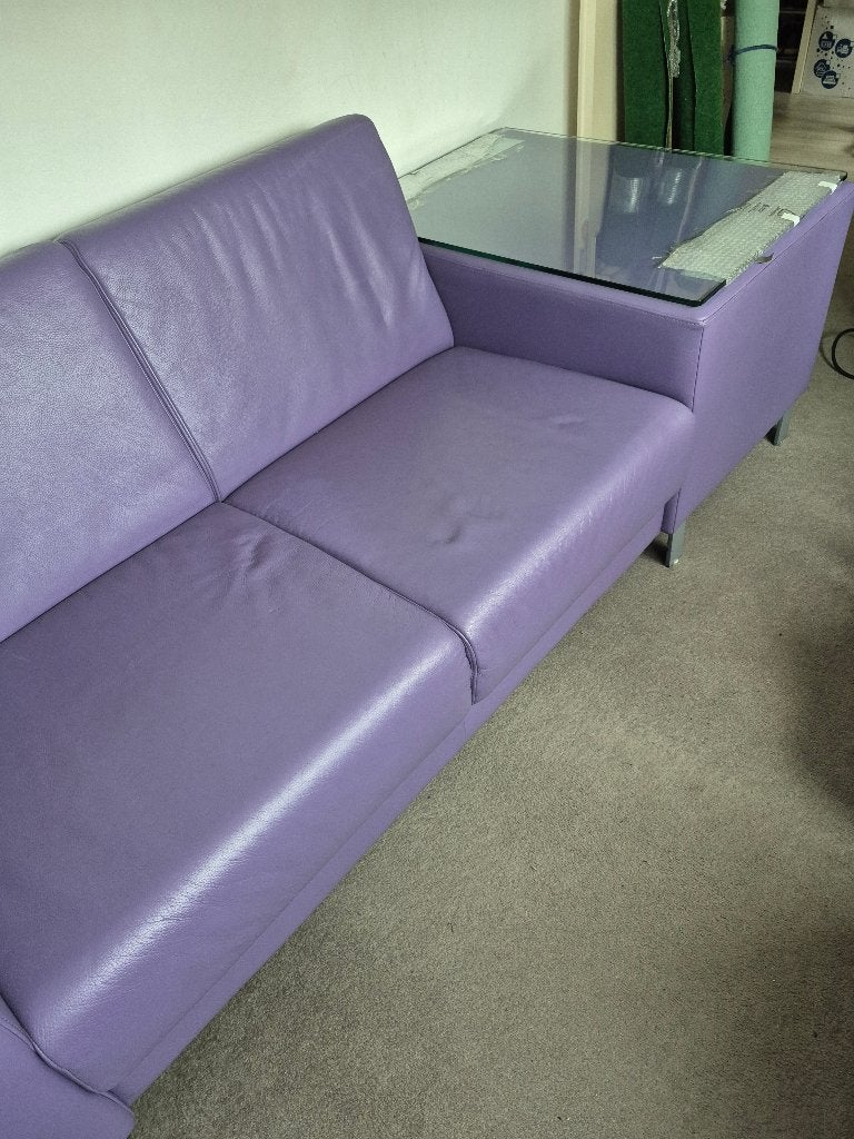 Echtleder bank, Ophalen, Minder dan 75 cm, 150 tot 200 cm, Tweepersoons