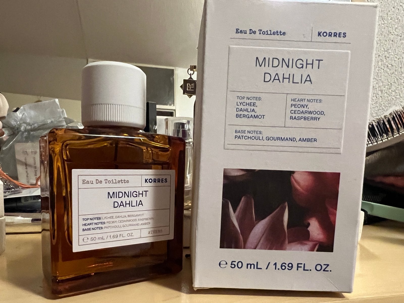 Korres Midnight Dahlia Eau de Toilette 50ml, Ophalen of Verzenden, Zo goed als nieuw