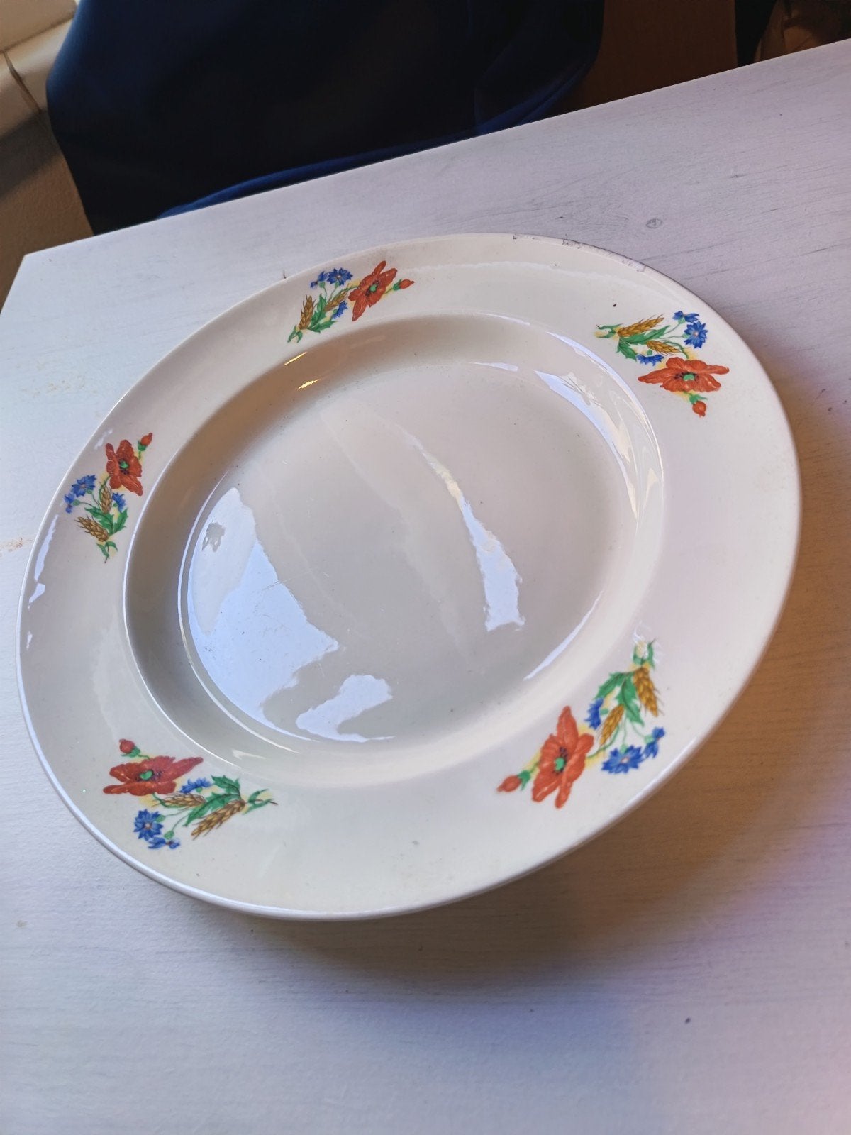 Vintage Royal Sphinx Maastricht bord met bloemmotief, Ophalen of Verzenden