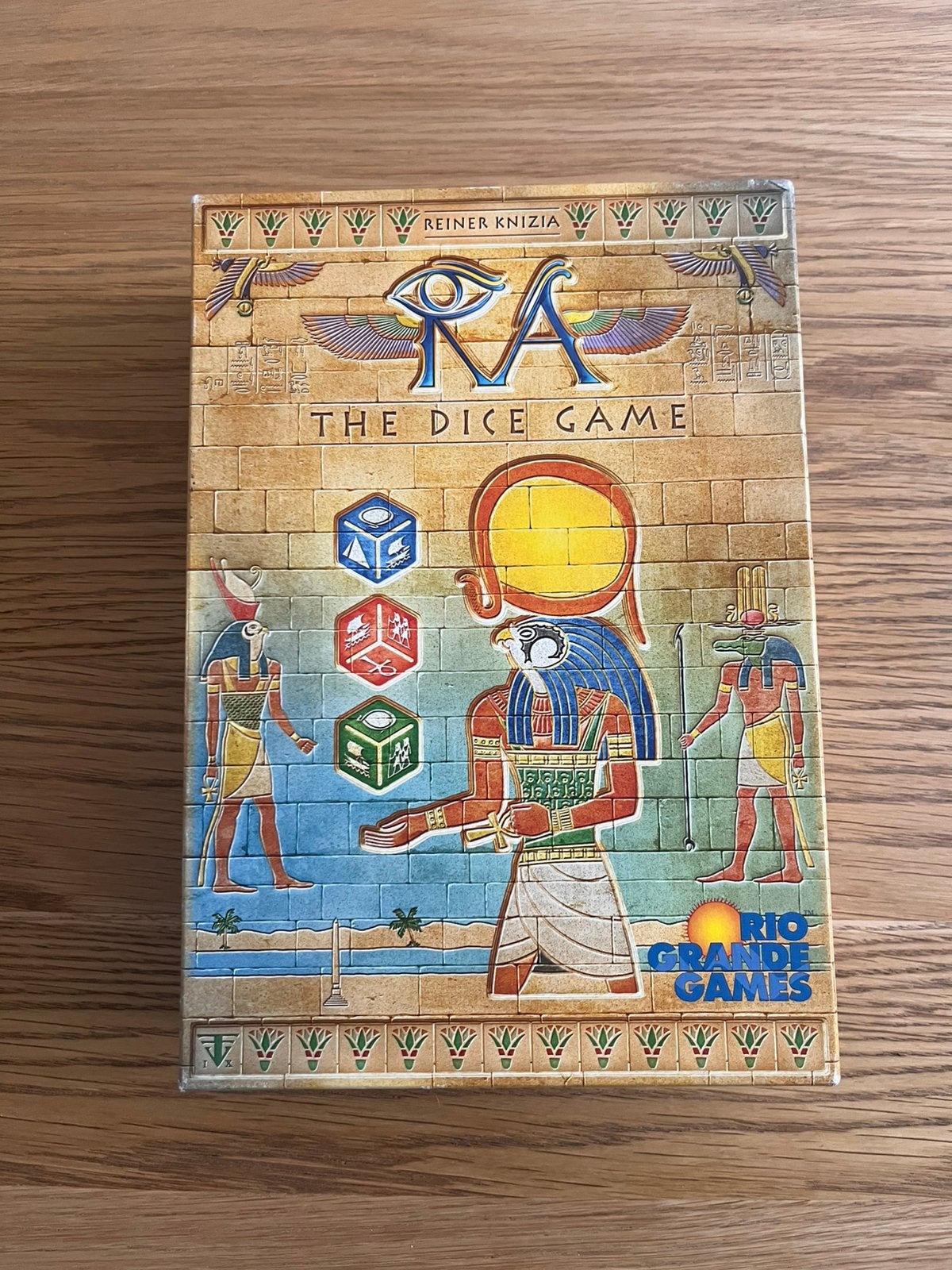 Ra the Dice Game, Hobby en Vrije tijd, Gezelschapsspellen | Bordspellen, Drie of vier spelers, Ophalen of Verzenden, Zo goed als nieuw