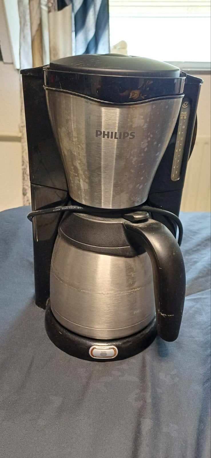 Philips Koffiezetapparaat met Thermoskan, Witgoed en Apparatuur, Koffiezetapparaten, Ophalen, Gebruikt, Koffiemachine, Gemalen koffie