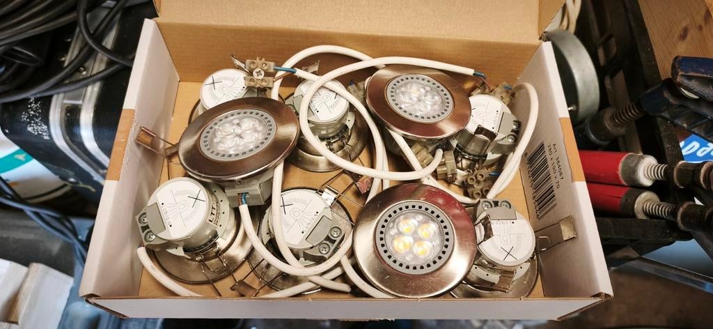 9 Led inbouwspots, Ophalen of Verzenden, Metaal of Aluminium, Led