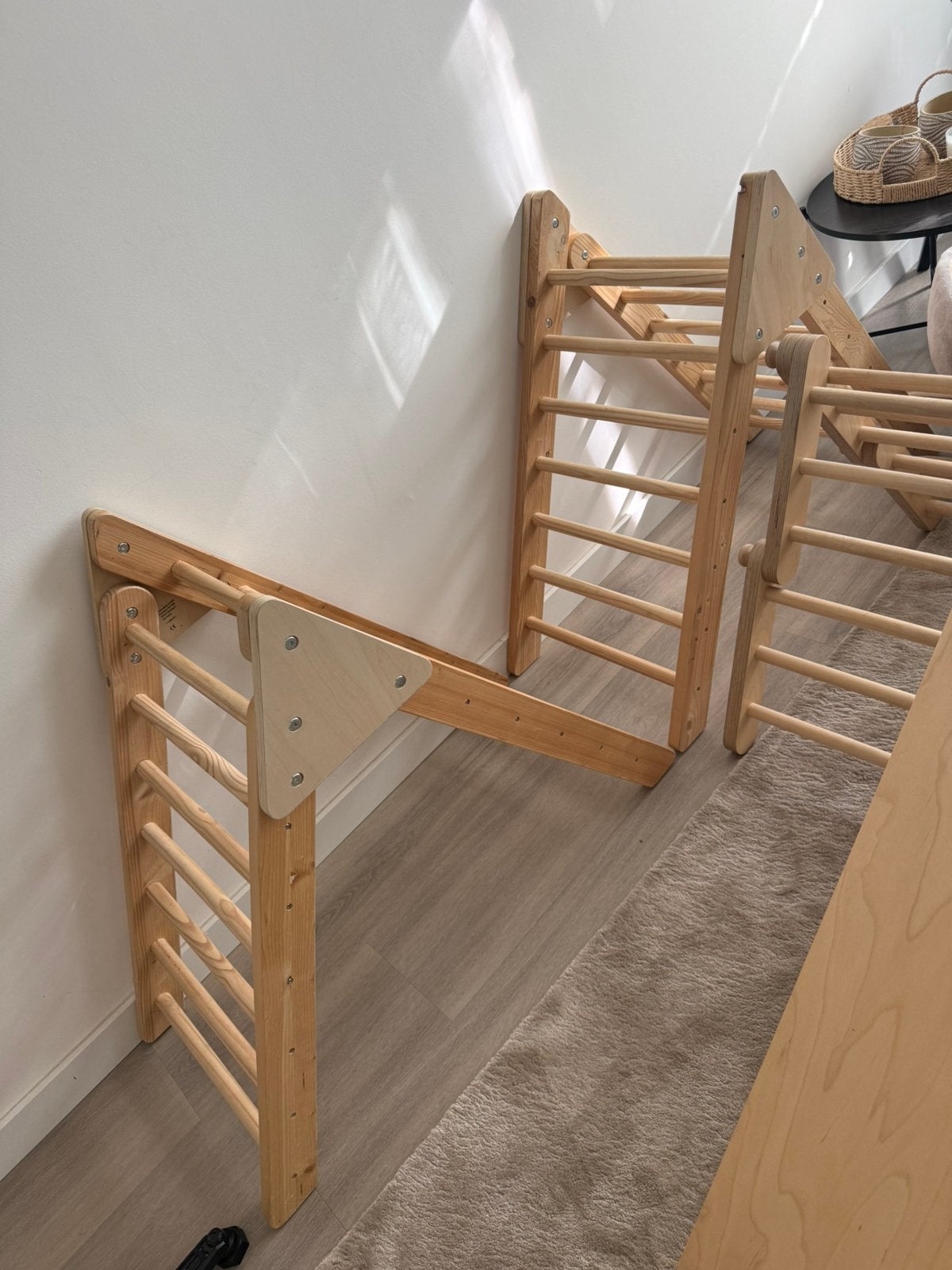 2 stuks klimrek met tussenplank (te gebruiken als glijbaan), Ophalen, Zo goed als nieuw