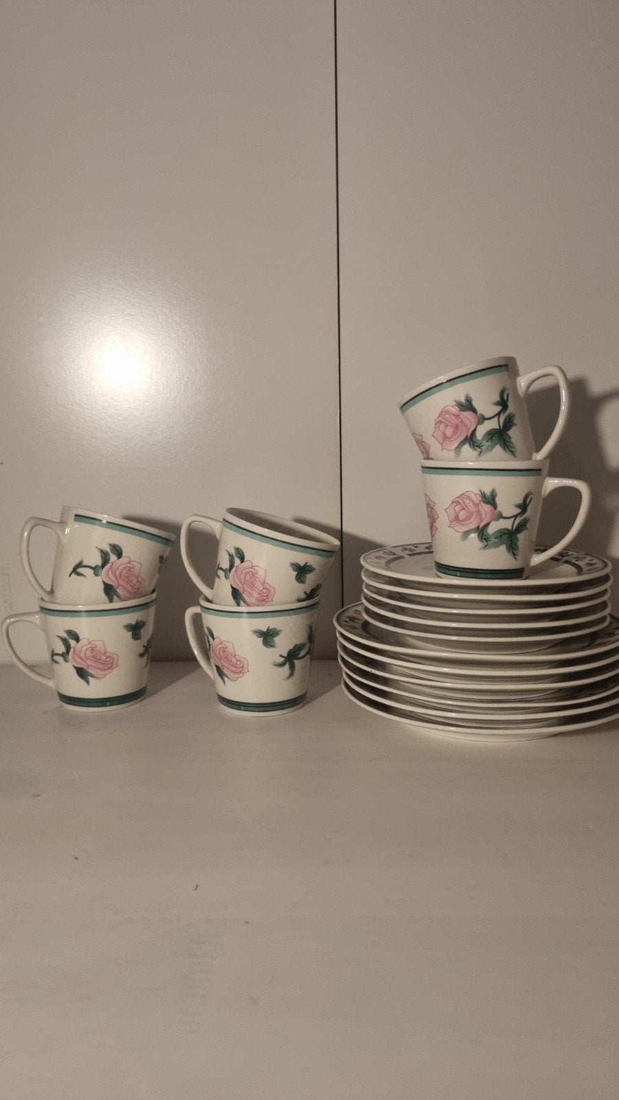 Senator Collection Servies - Rozenpatroon, Ophalen, Gebruikt, Overige merken, Kop(pen) en/of Schotel(s)