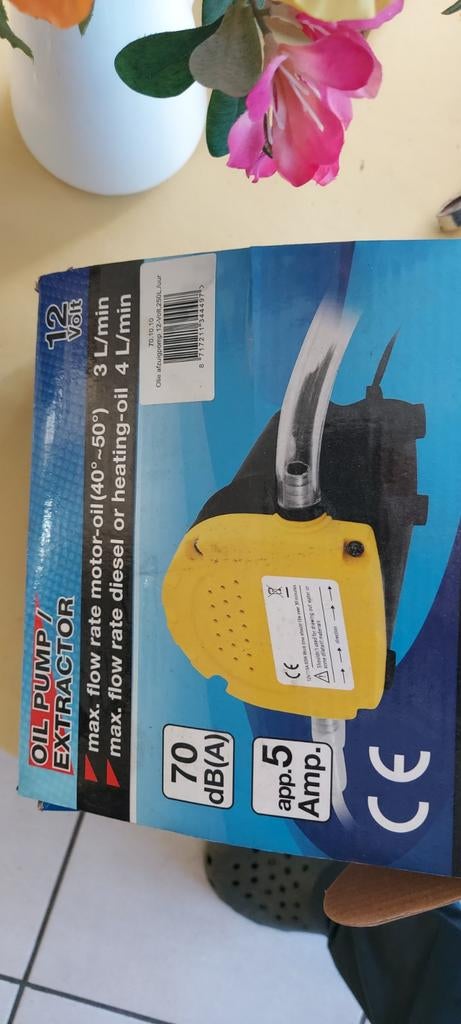 12V Oliepomp / Extractor voor Boot - Motorolie & Diesel, Ophalen of Verzenden, Nieuw, Motor en Techniek