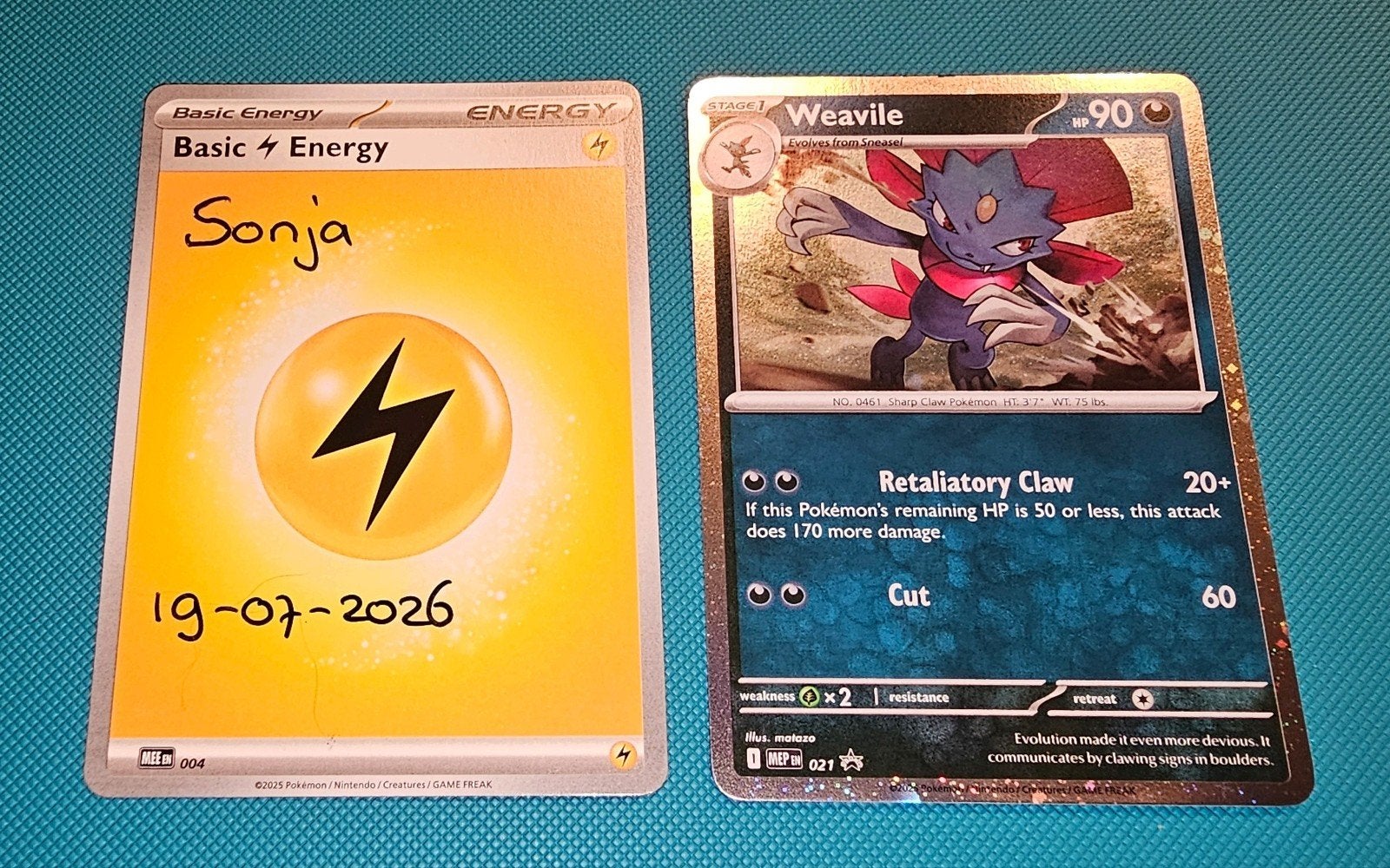 Weavile (021) - mega evolution promo - Pokémon Kaar, Ophalen, Nieuw, Losse kaart, Foil
