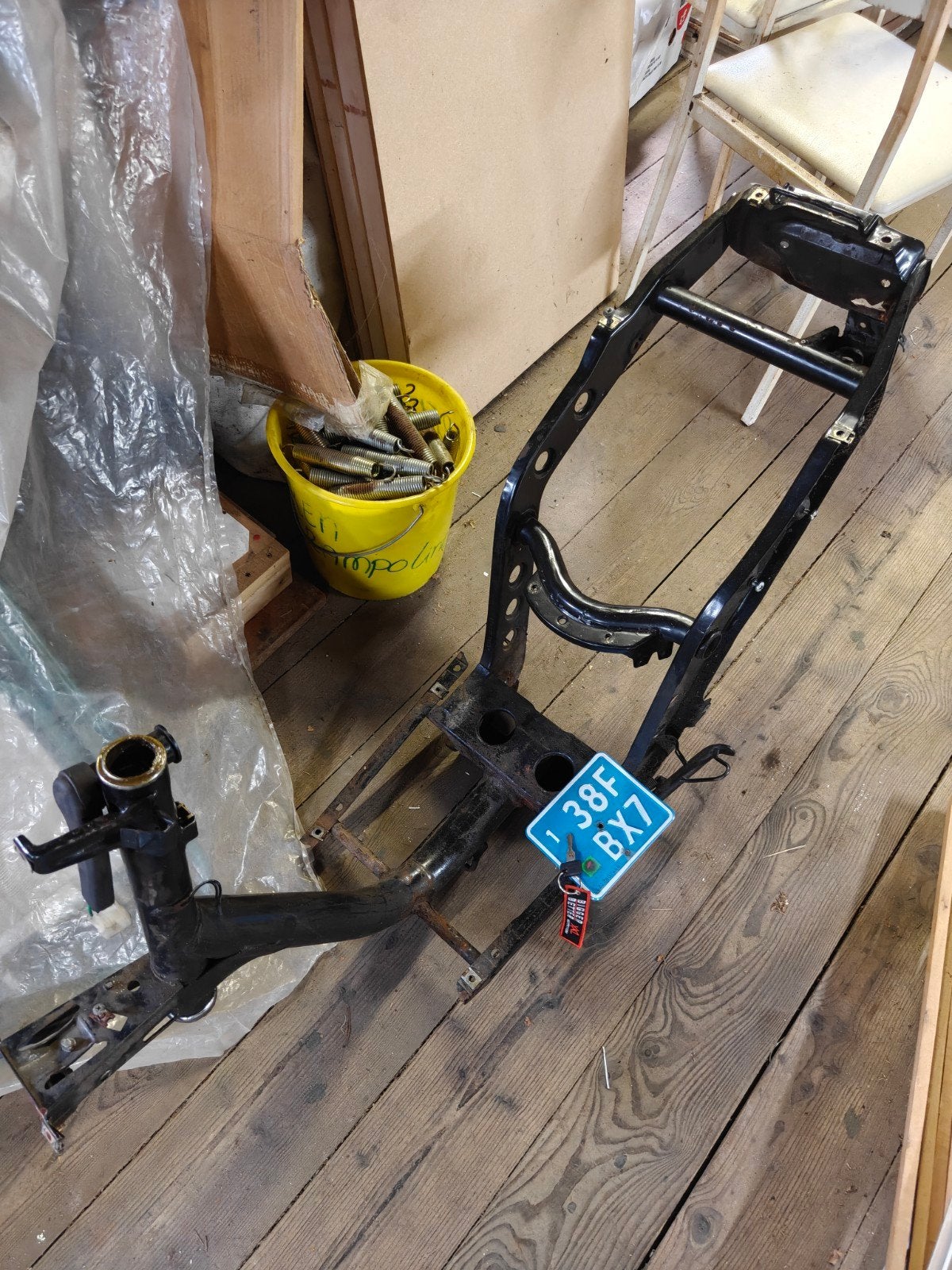 Piaggio zip type 1/2/3 fast rider snor frame, Ophalen, Gebruikt, Frame, Piaggio