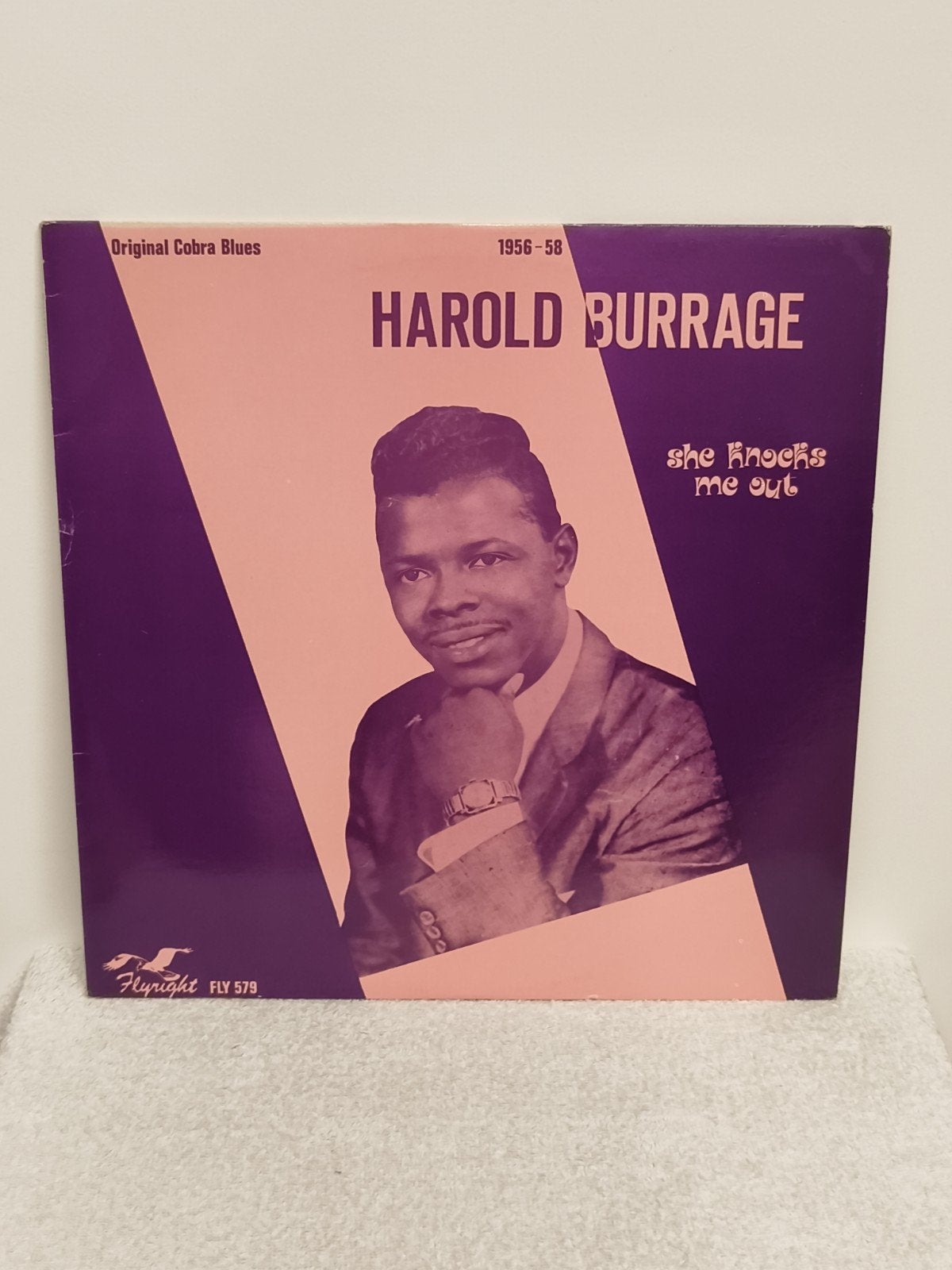 LP Harold Burrage - She Knocks Me Out, Cd's en Dvd's, LP, Gebruikt, Ophalen of Verzenden, 12 inch