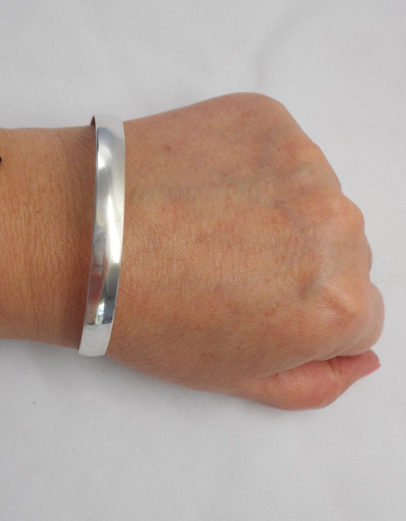 Zilveren klemarmband glad model nr.885, Verzenden, Zo goed als nieuw, Zilver, Zilver