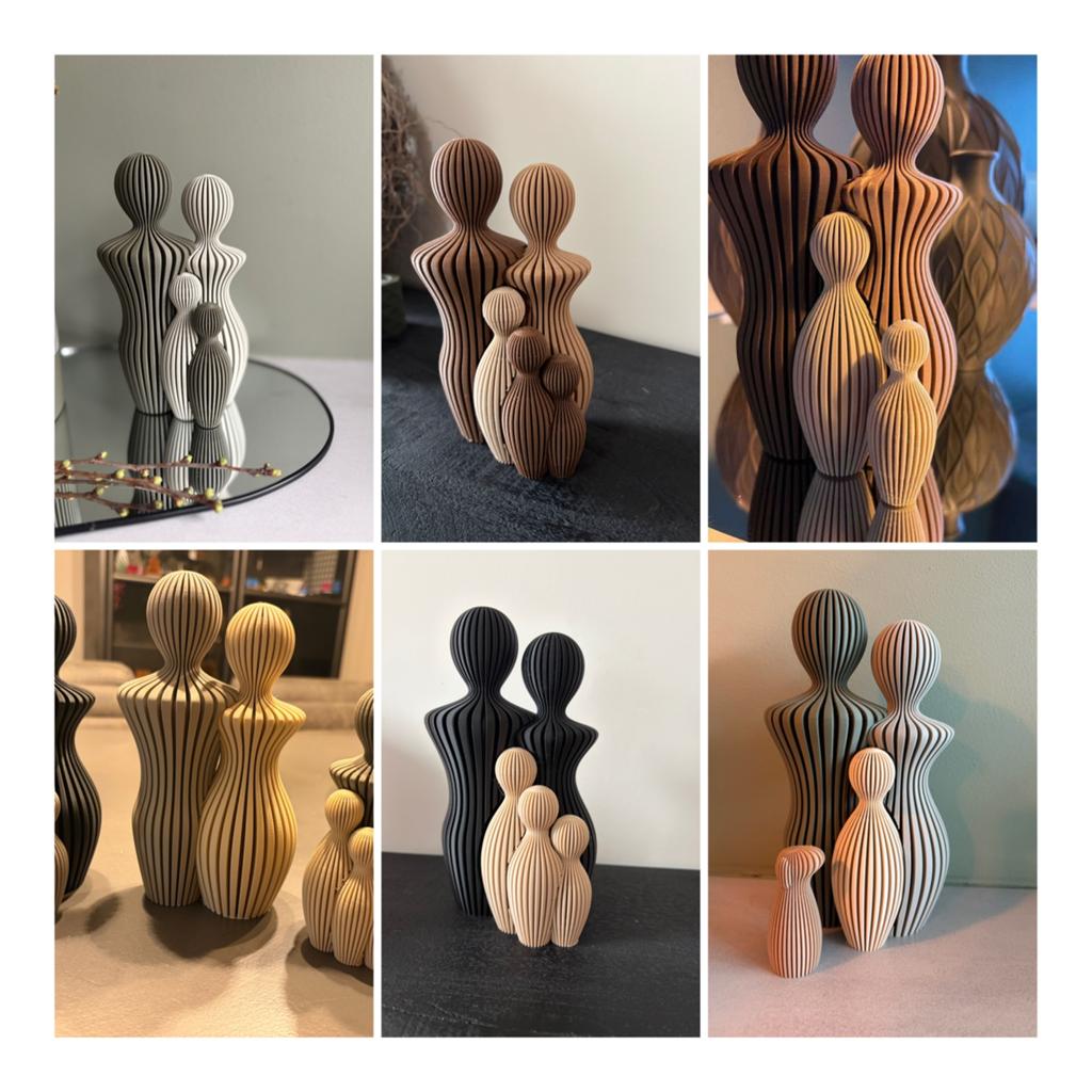 Gezins ornamenten 3d design (vanaf €17,50), Huis en Inrichting, Woonaccessoires | Overige, Nieuw, Ophalen of Verzenden