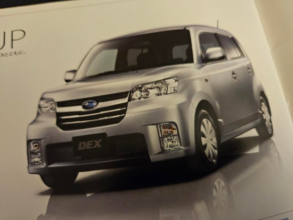 Brochure Subaru Dex 2008 Japans, Ophalen of Verzenden, Zo goed als nieuw, Overige merken