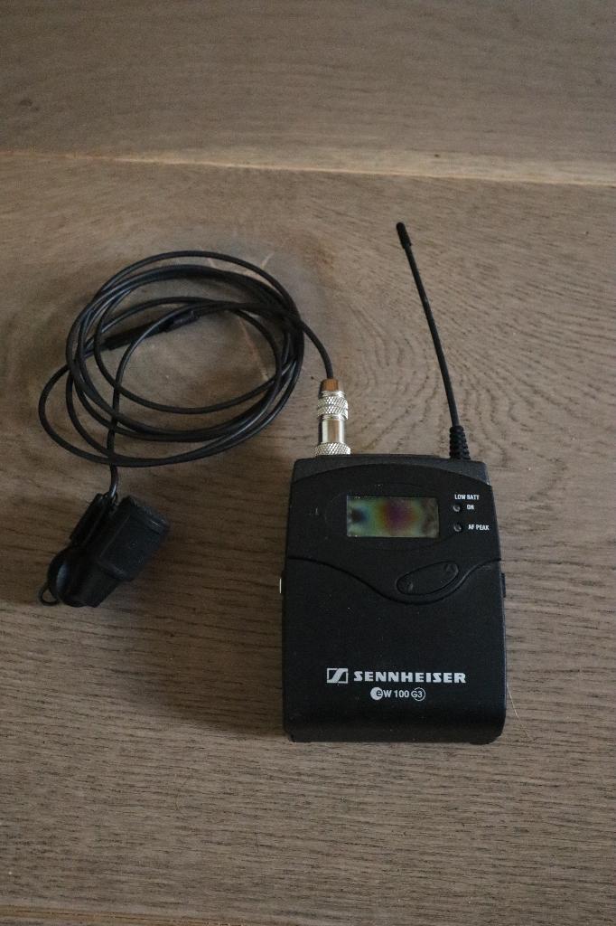 Sennheiser EW 100 G3 beltpack met MKE 40 lavalier microfoon, Muziek en Instrumenten, Microfoons, Ophalen, Gebruikt, Overige typen