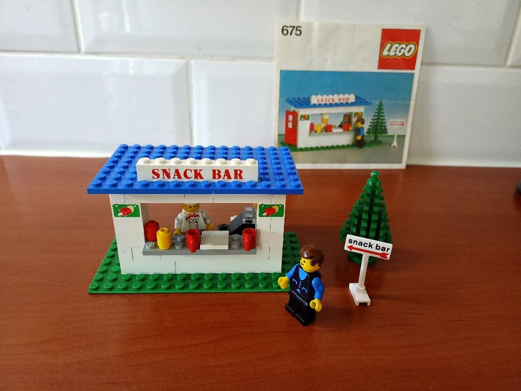 vintage Lego 675 snackbar, Ophalen, Compleet, Gebruikt, Lego