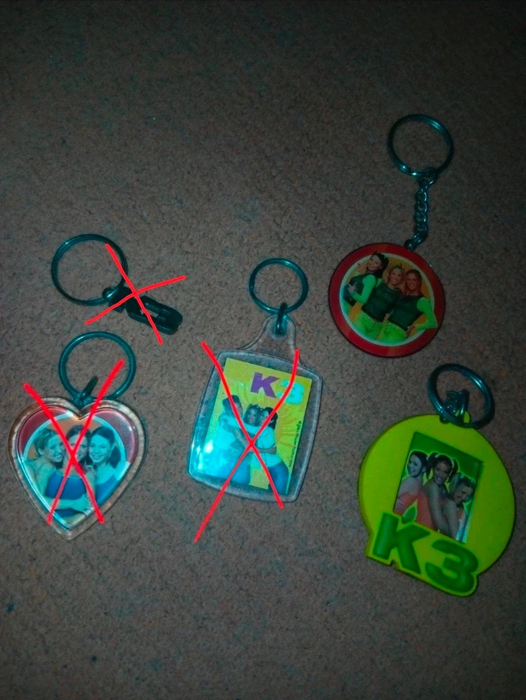 2x K3 sleutelhanger, Ophalen of Verzenden, Gebruikt, Knuffel of Figuurtje