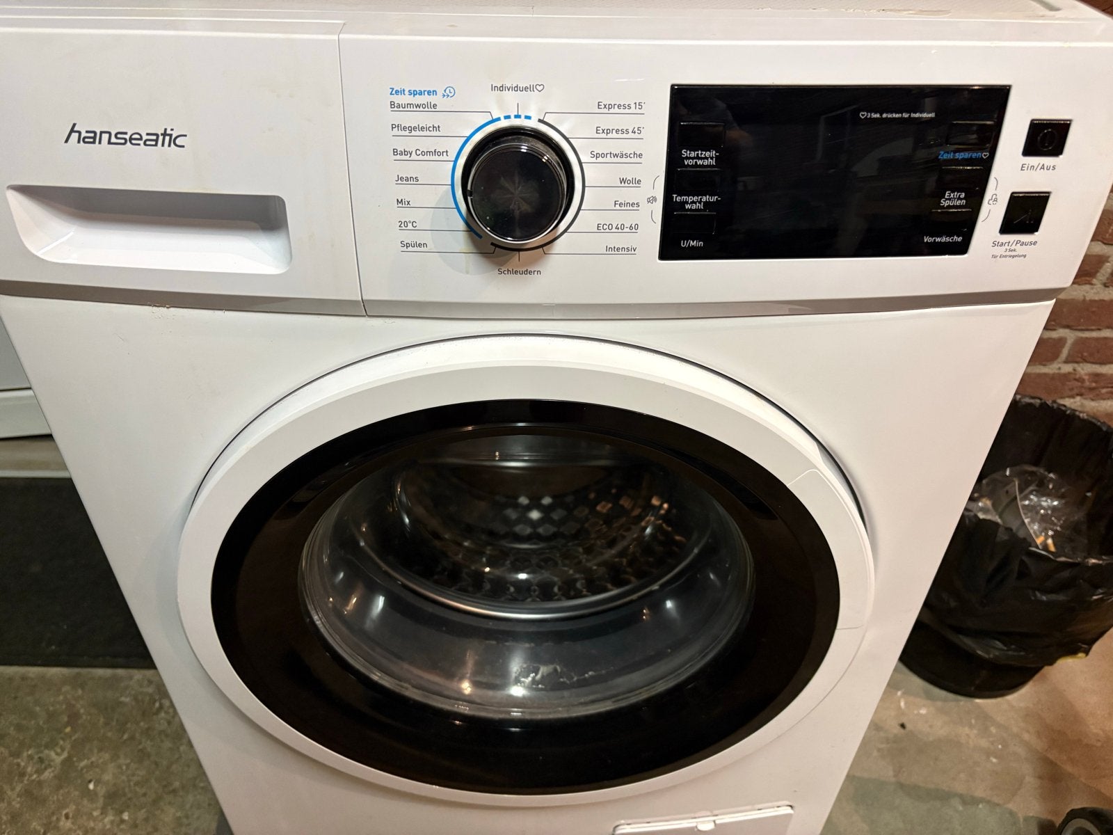 Hanseatic Wasmachine, Witgoed en Apparatuur, Ophalen, 1200 tot 1600 toeren, Gebruikt, Minder dan 85 cm