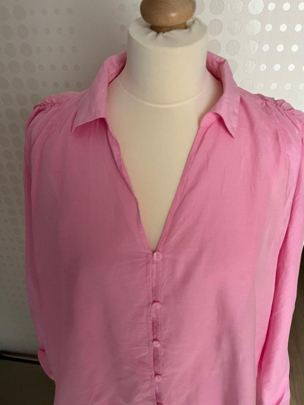 Roze blouse van POM Amsterdam, maat L, Kleding | Dames, Blouses en Tunieken, Ophalen of Verzenden, Zo goed als nieuw, Maat 42/44 (L)