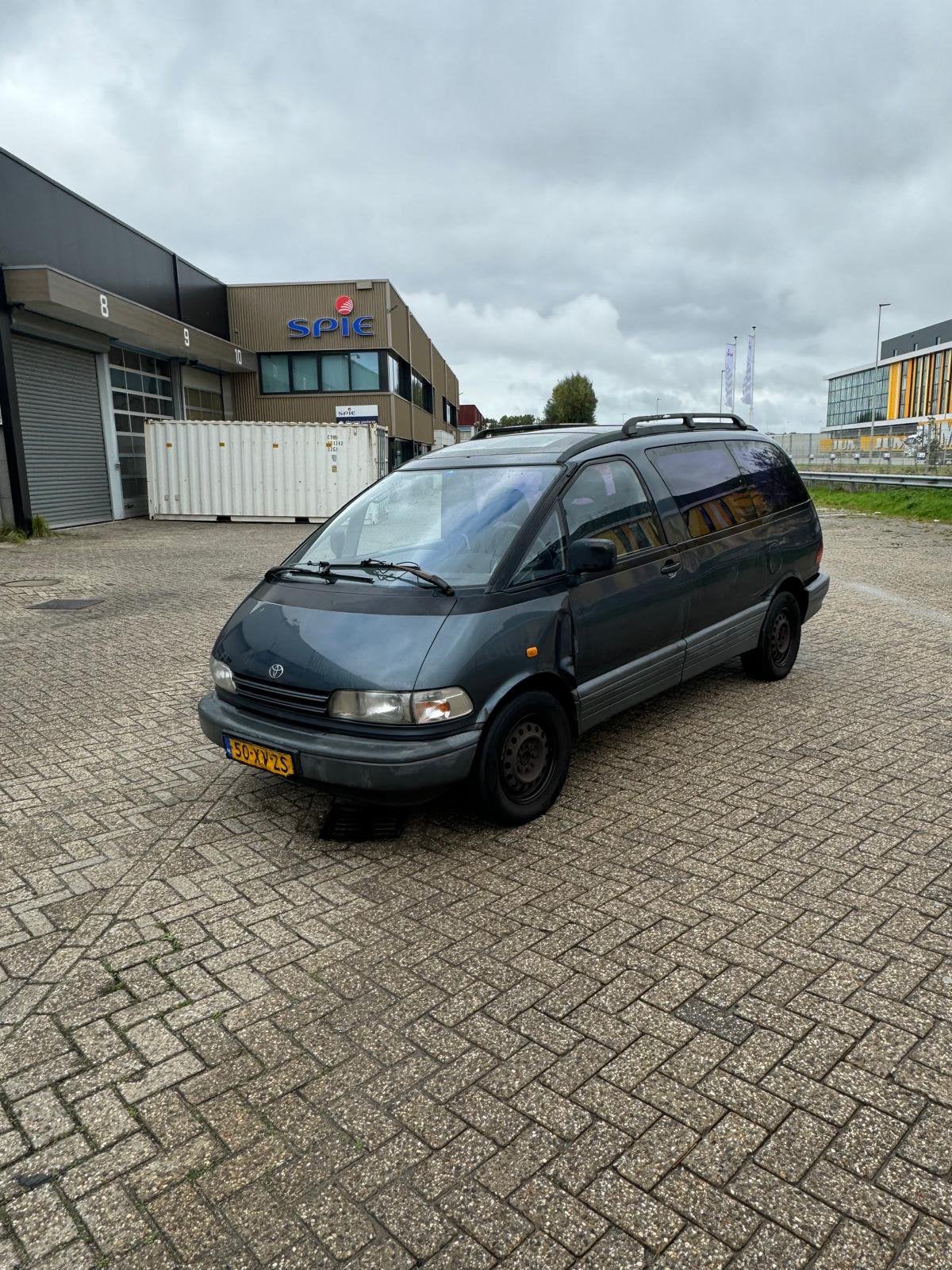 Toyota Previa 2.4 I GL U9 1992 Blauw, Automaat, Blauw, 7 stoelen, Bedrijf