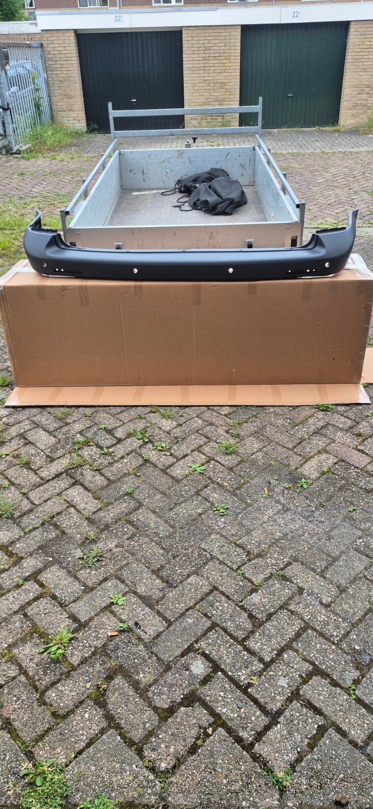 Achterbumper VW Transporter T5 Grijs, Auto-onderdelen, Volkswagen, Nieuw, Ophalen of Verzenden, Achter