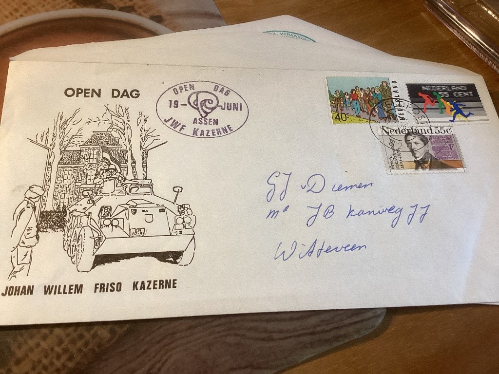 No3517 Veldpost gelopen  Nederland jaargangen fdc 1963 tm, Verzenden, Beschreven, Nederland