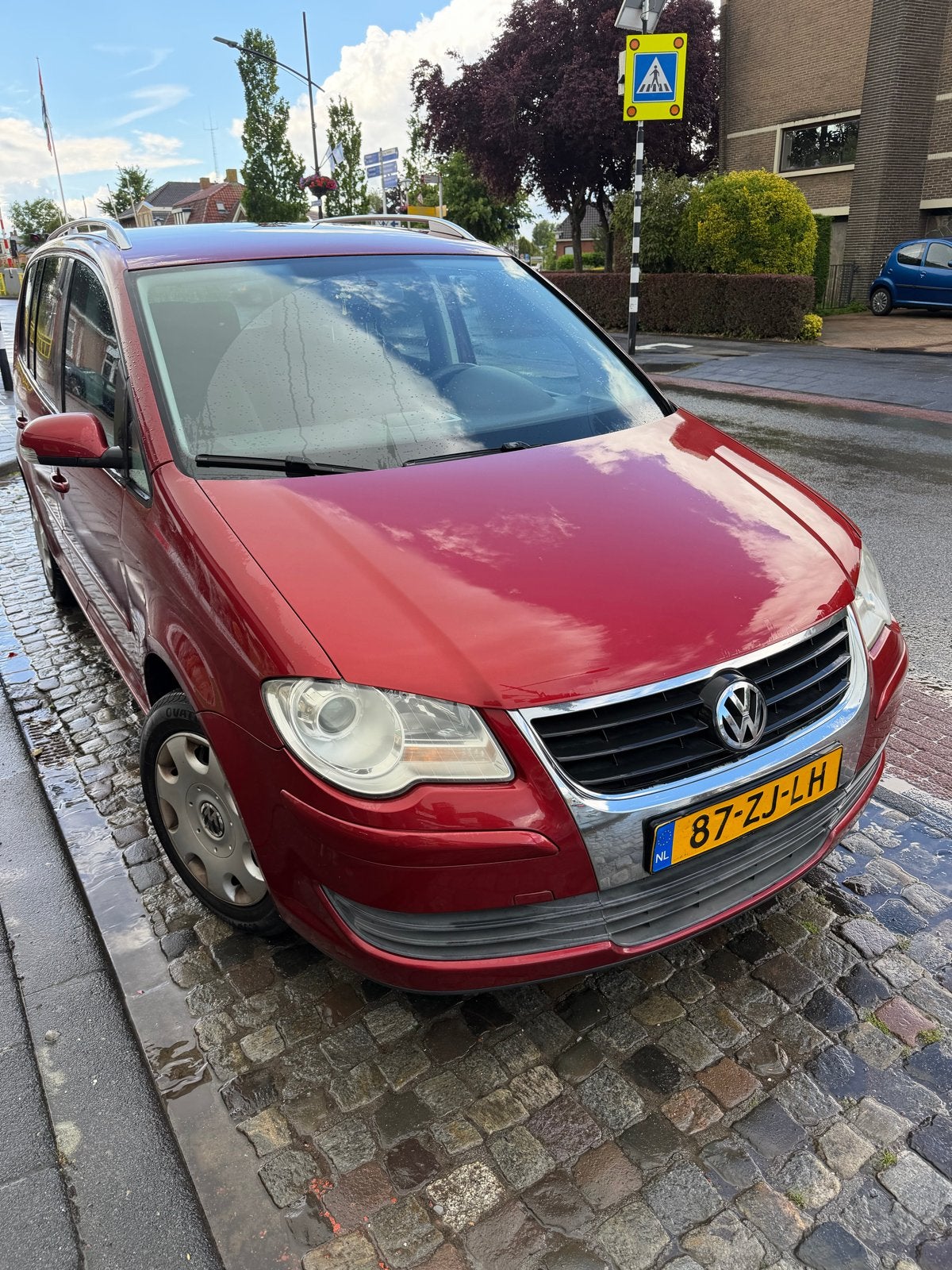 Volkswagen Touran 1.4 TSI 103KW 2008 Rood, Auto's, Voorwielaandrijving, 4 cilinders, 7 stoelen, Handgeschakeld