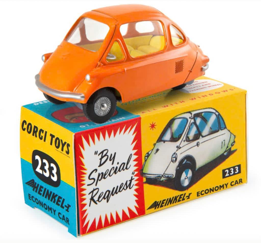 Heinkel Economy Car Oranje Corgi NEW schaal 1/46 ref. 233, Verzenden, Nieuw, Auto, Corgi