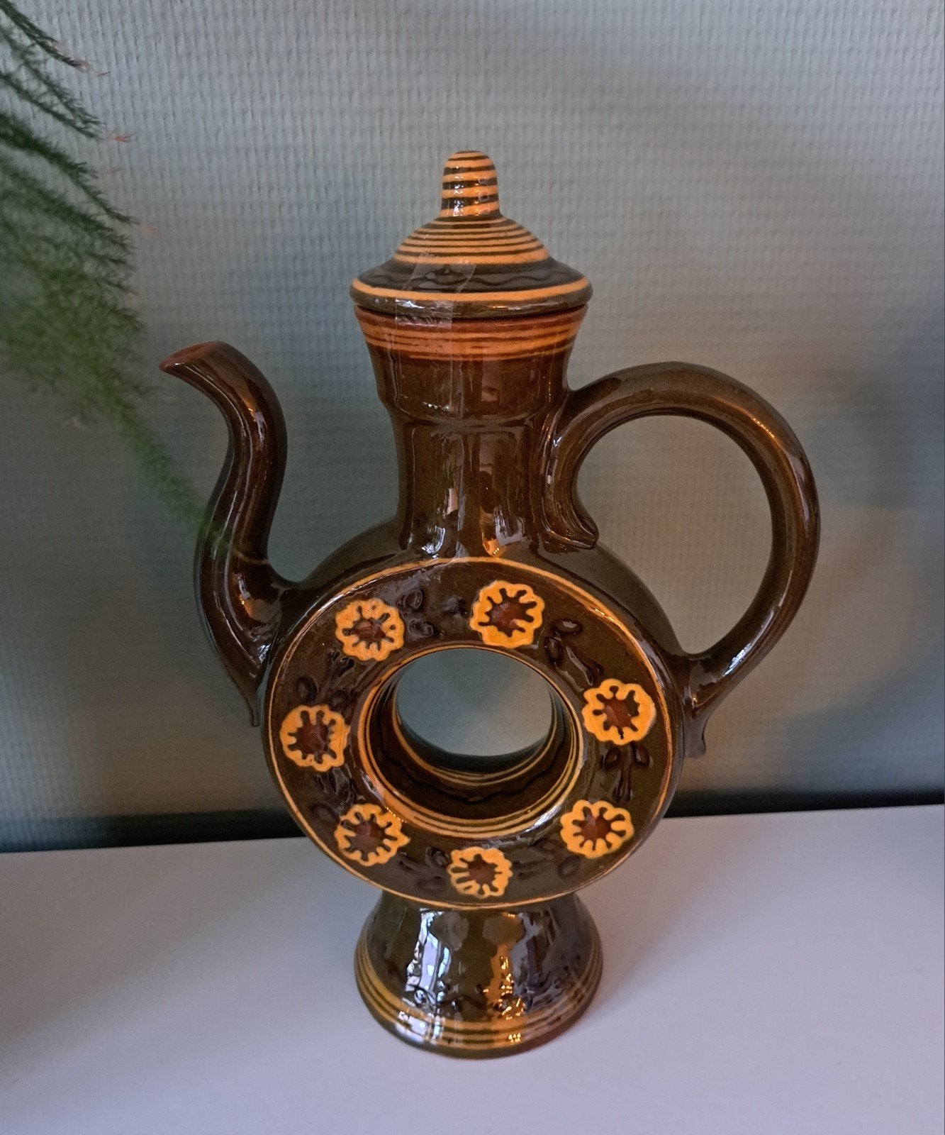 (vintage) Pools ringvormige (honing)kan, Ophalen of Verzenden, Keramiek of Aardewerk