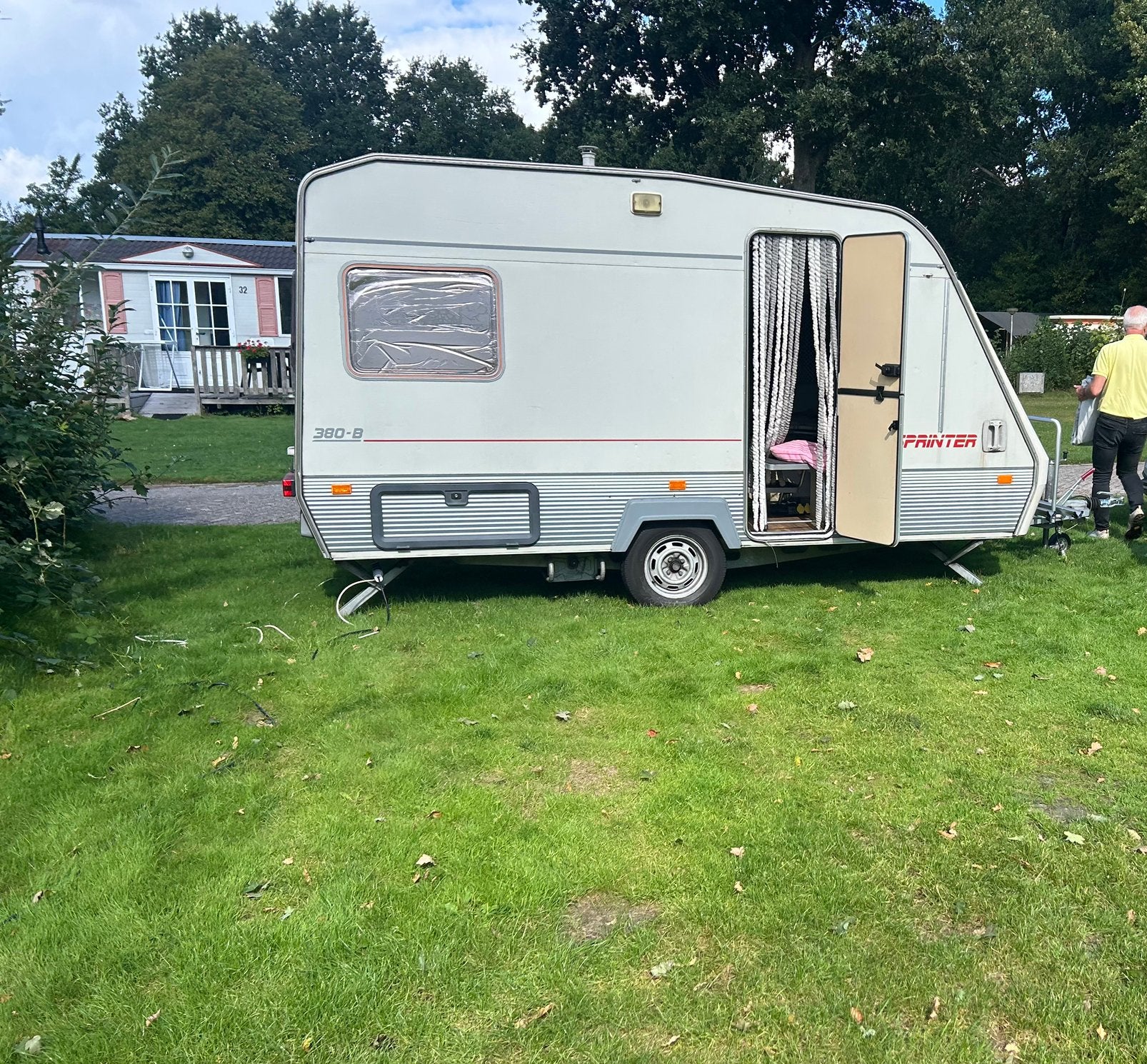 Beijerland 380-B caravan met voortent en zijtentje, Caravans en Kamperen, Vast bed, Treinzit, Tot en met 3, Particulier