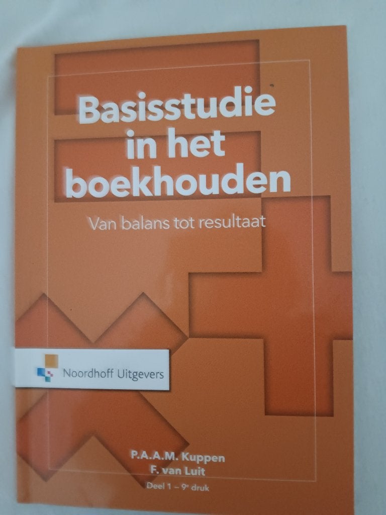 Bassisstudie in het boekhouden, P.A.A.M. Kuppen en F.van Luit, Zo goed als nieuw, Beta, HBO