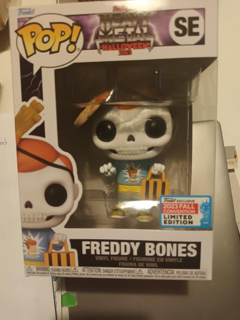 Funko Pop! Freddy Bones Metal Halloween 2023 Limited Edition, Ophalen of Verzenden, Zo goed als nieuw