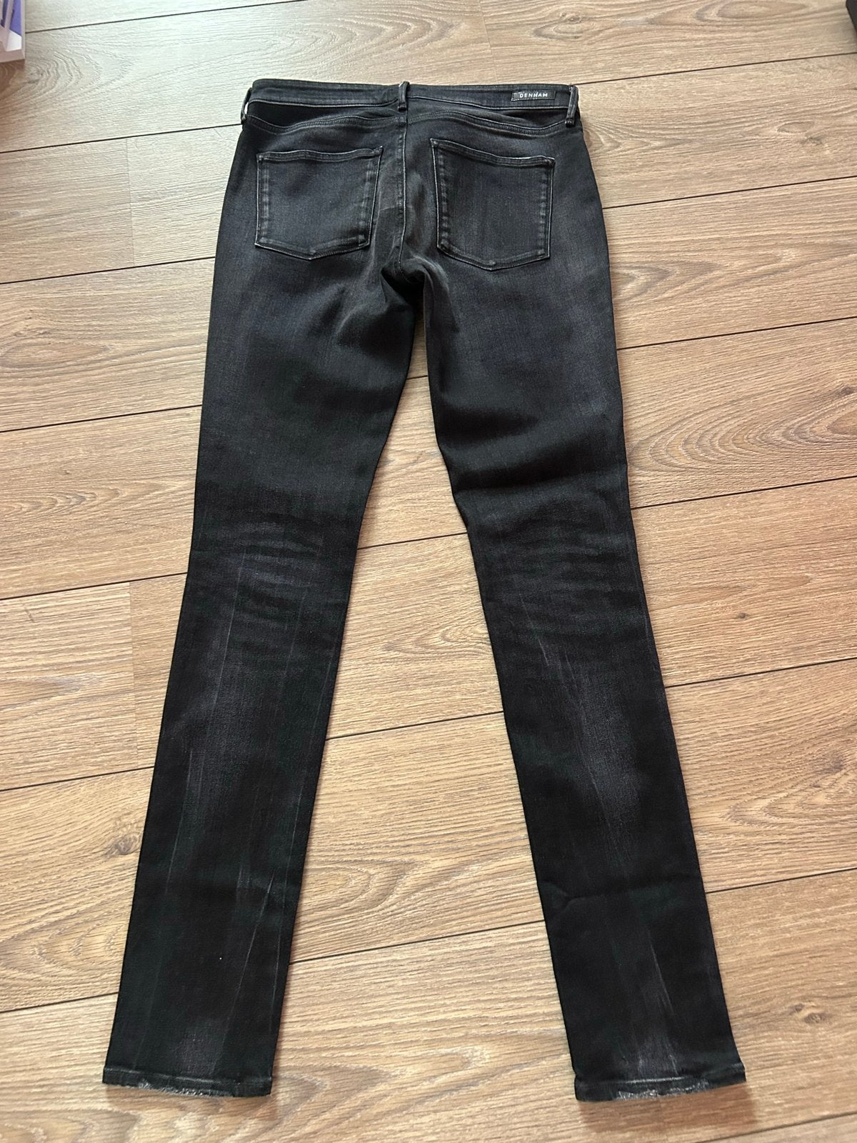 Denham Super Tight Fit Jeans - Maat 32 L, Kleding | Heren, Spijkerbroeken en Jeans, Ophalen of Verzenden, Gedragen, Zwart, W32 (confectie 46) of kleiner