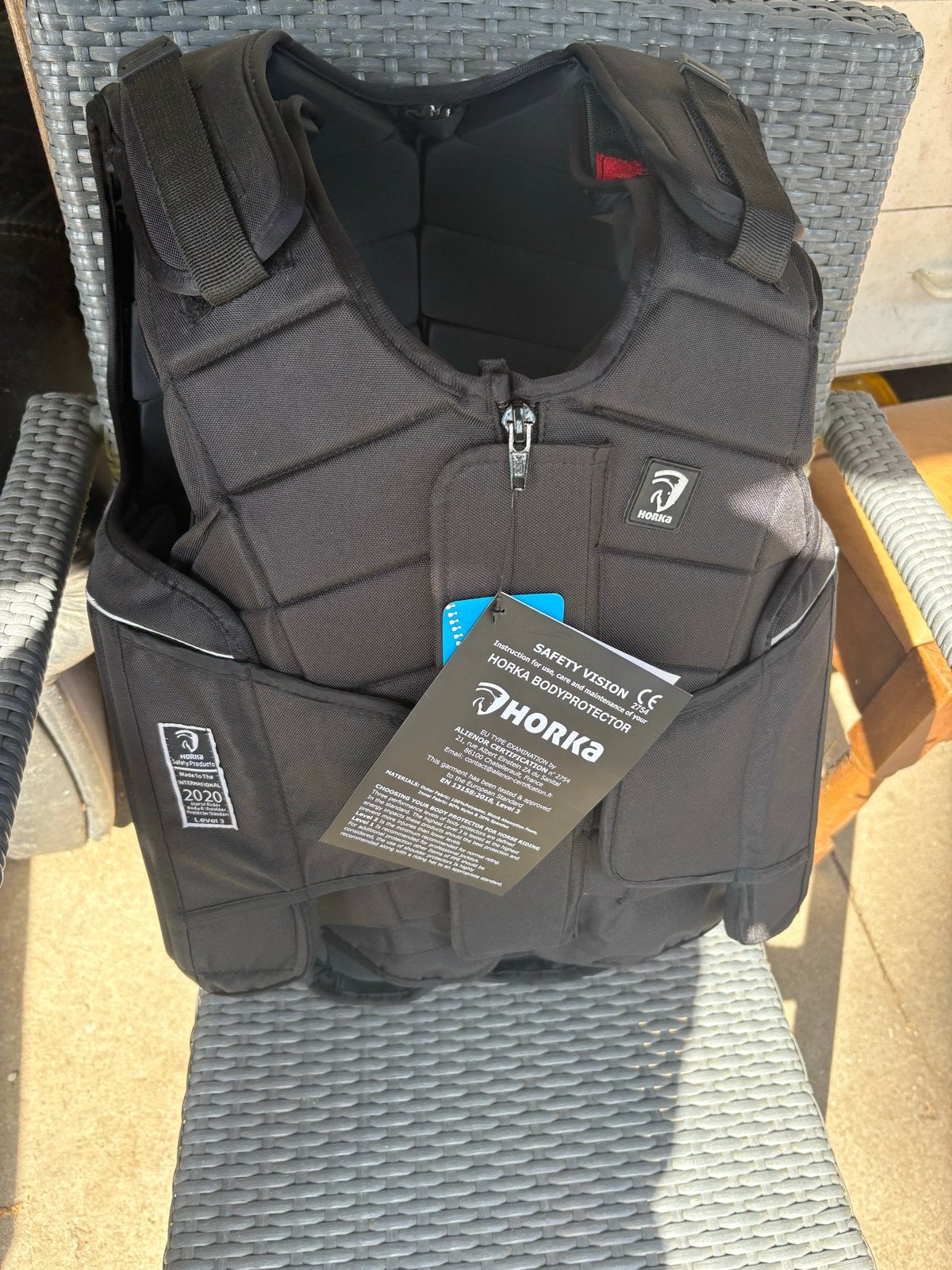 Horka flexplus bodyprotector zwart maat M, Ophalen of Verzenden, Nieuw, Springen