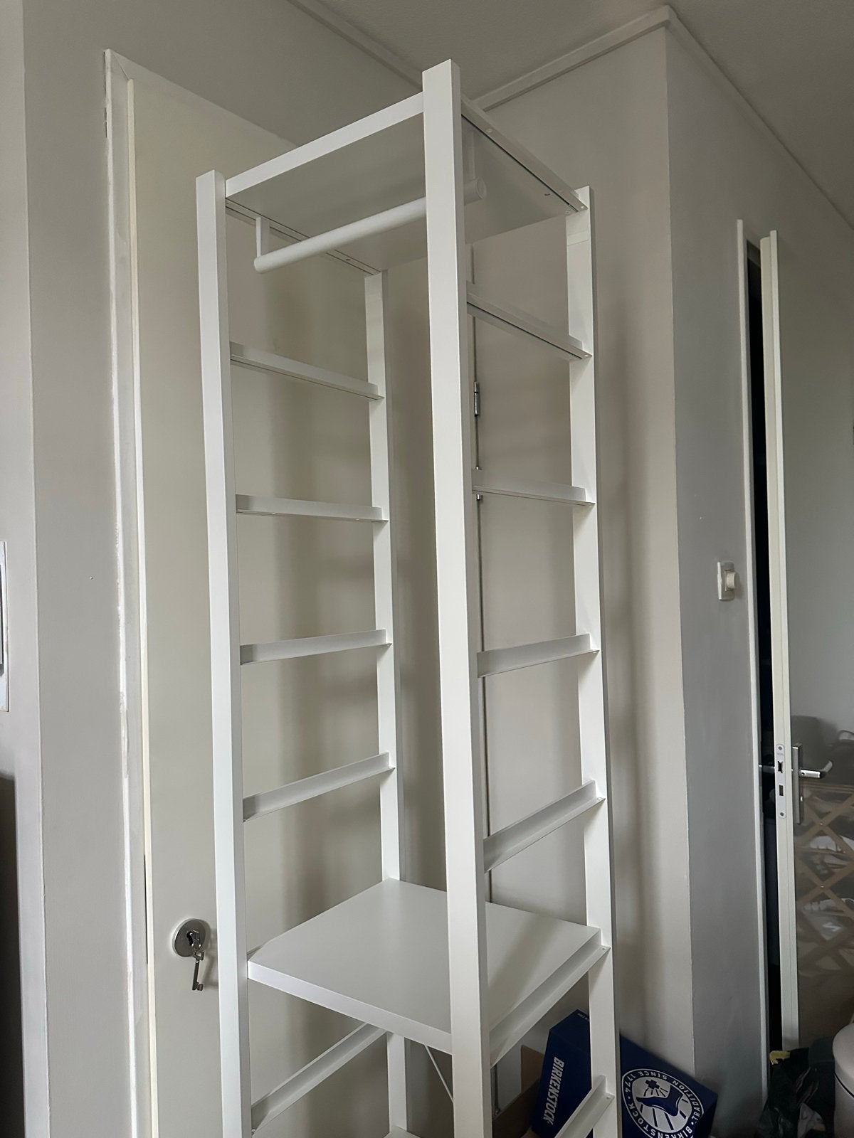 IKEA ELVARLI opbergsysteem 44x55x216 cm, Ophalen, Met plank(en), Minder dan 50 cm, 200 cm of meer
