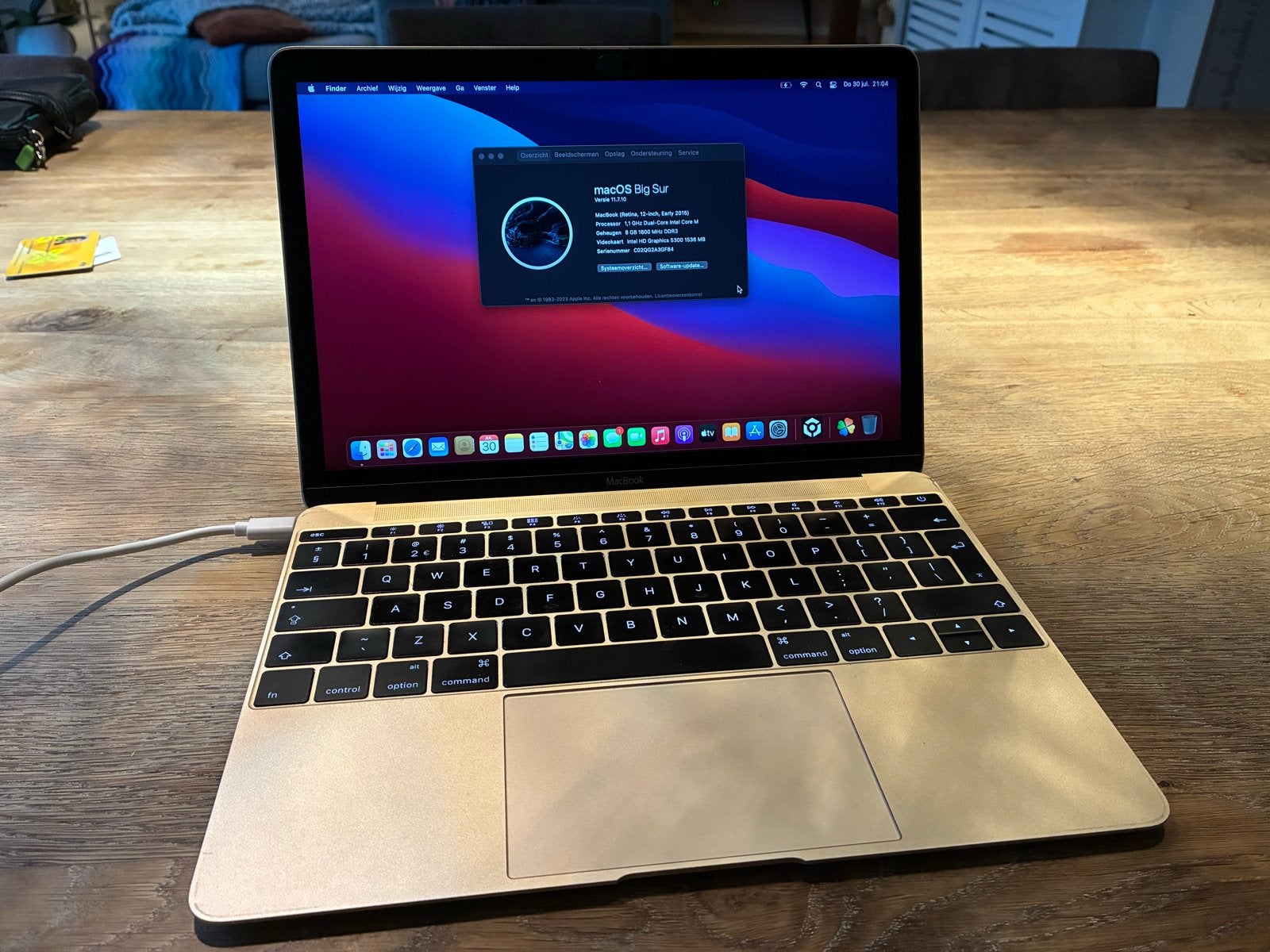 MacBook 12 inch (Early 2015) - macOS Big Sur, Computers en Software, Apple Macbooks, Gebruikt, 256 GB, Qwerty, 8 GB