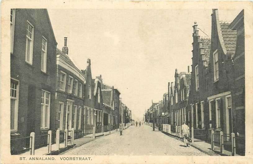 380-712-005 St Annaland Voorstraat, Verzenden, Voor 1920, Zeeland